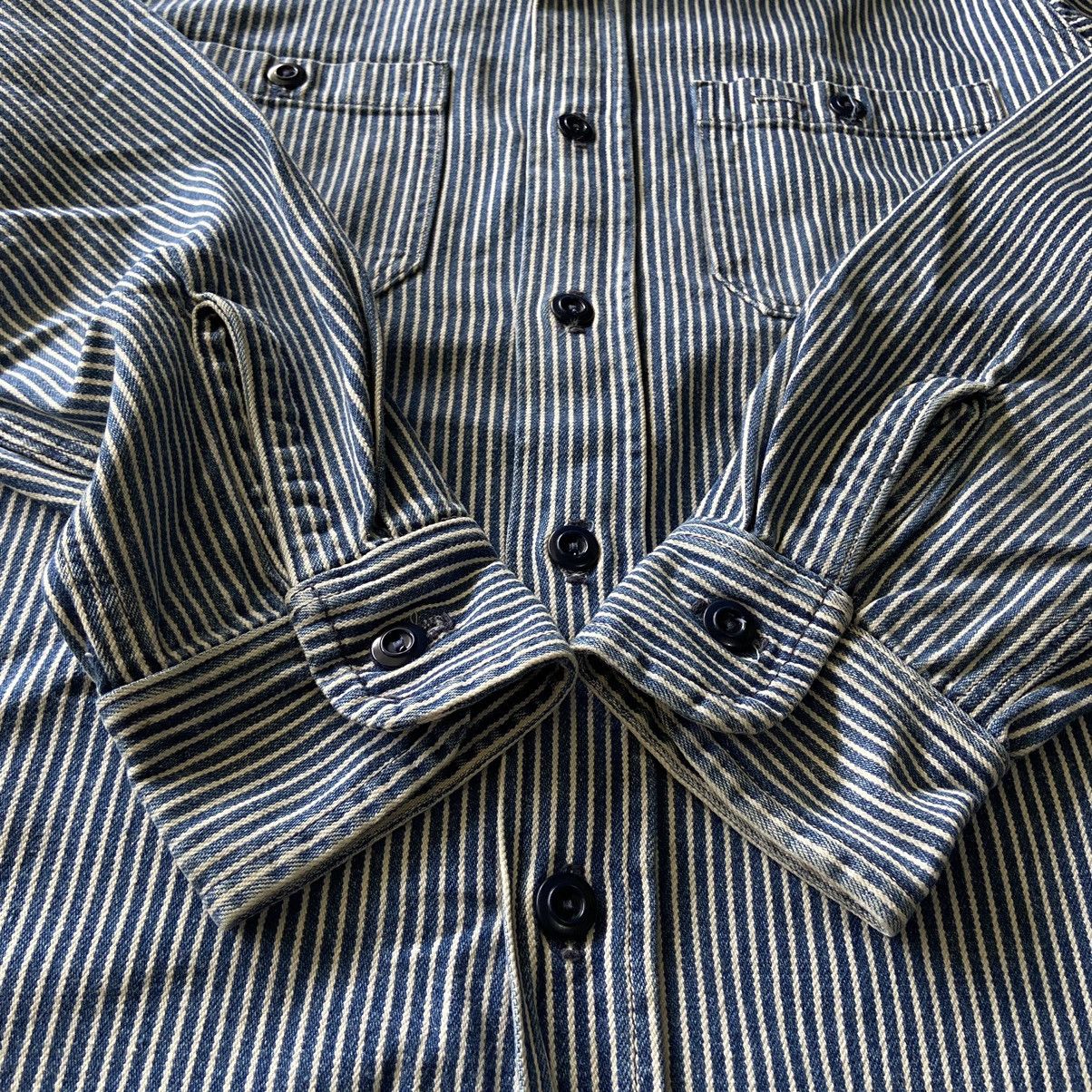 Sugar Cane Sugar Cane Hickory Stripe Work Shirt - Made In USA Size US M / EU 48-50 / 2 - 5 Thumbnail