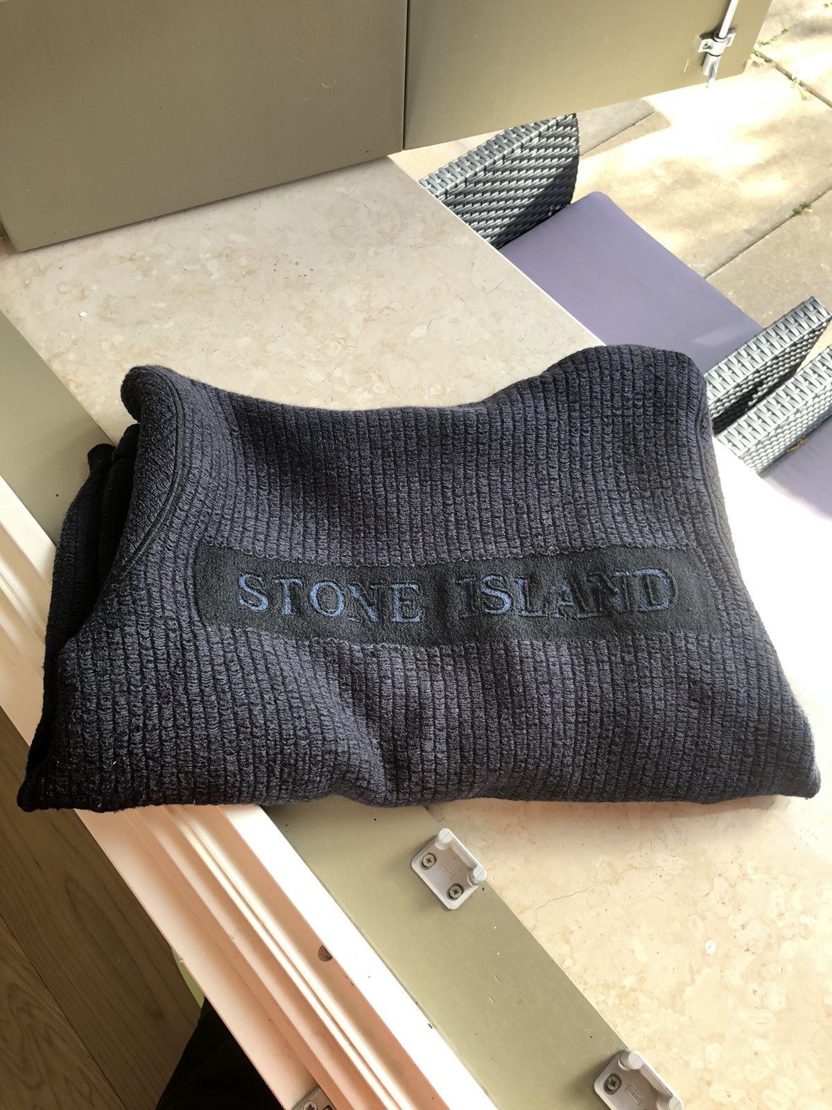 Stone Island × Vintage Stone Island AW04 Knitted Zip-Up Sweater Size US L / EU 52-54 / 3 - 2 Thumbnail