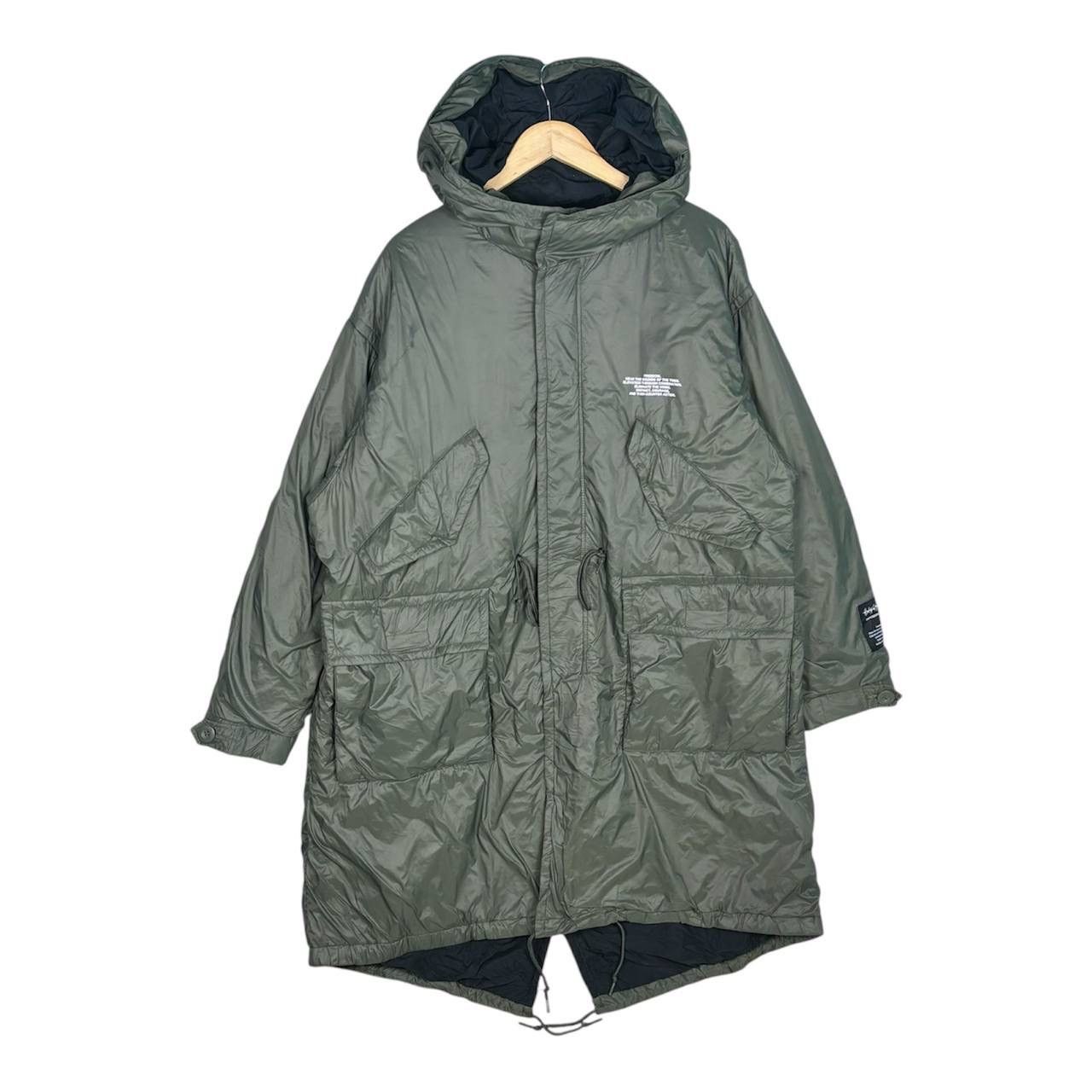 GU × Undercover AW21 GU x Undercover Padded Flower Parka Coat Olive Size US L / EU 52-54 / 3 - 3 Thumbnail