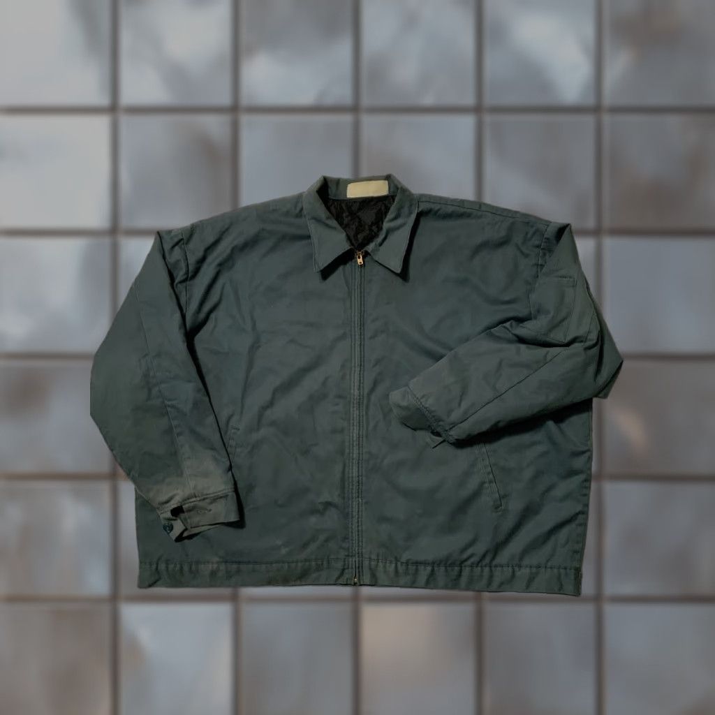 VINTAGE Quilted Insulated Faded Worn Mechanic Work Zip Jacket XL Men Multicolor Quilted Insulated Work Jacket XL Mens