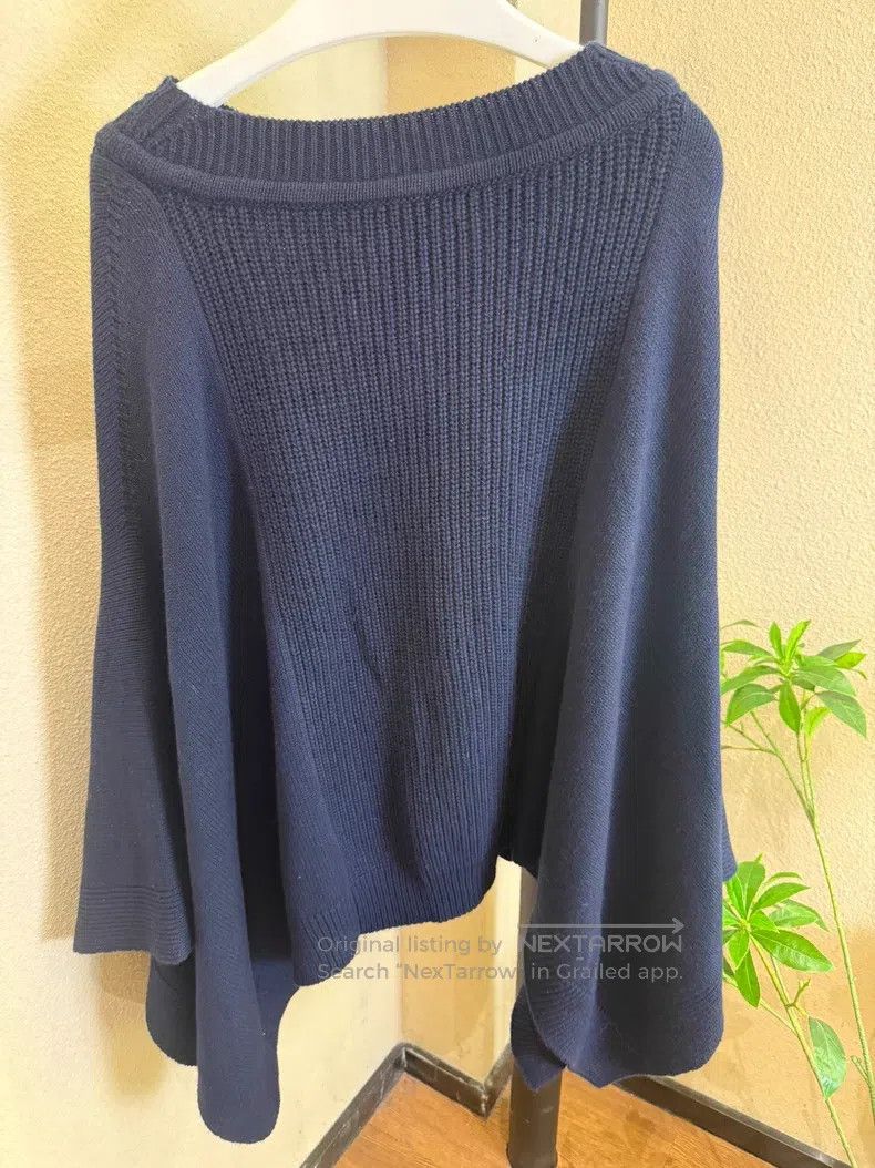 Hermes Hermes size TU Cashmere Cloak Knitwear in Dark Blue Size M / US 6-8 / IT 42-44 - 2 Thumbnail
