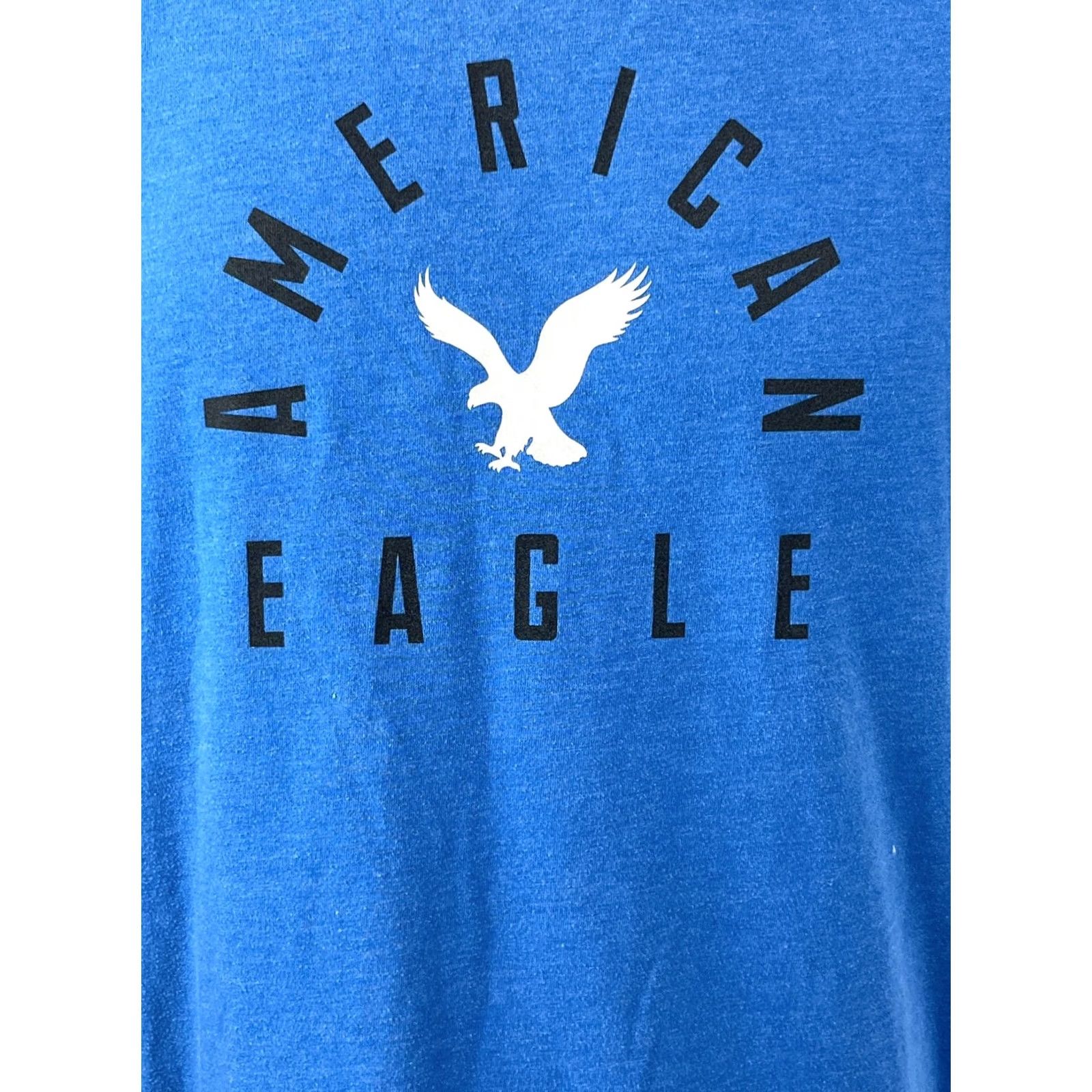 American Eagle Outfitters American Eagle Outfitters T-Shirt Mens S Blue Cotton Blend Pullover Short Sleeve Crew Neck Graphic Logo 1/2 Zip Size US S / EU 44-46 / 1 - 4 Thumbnail