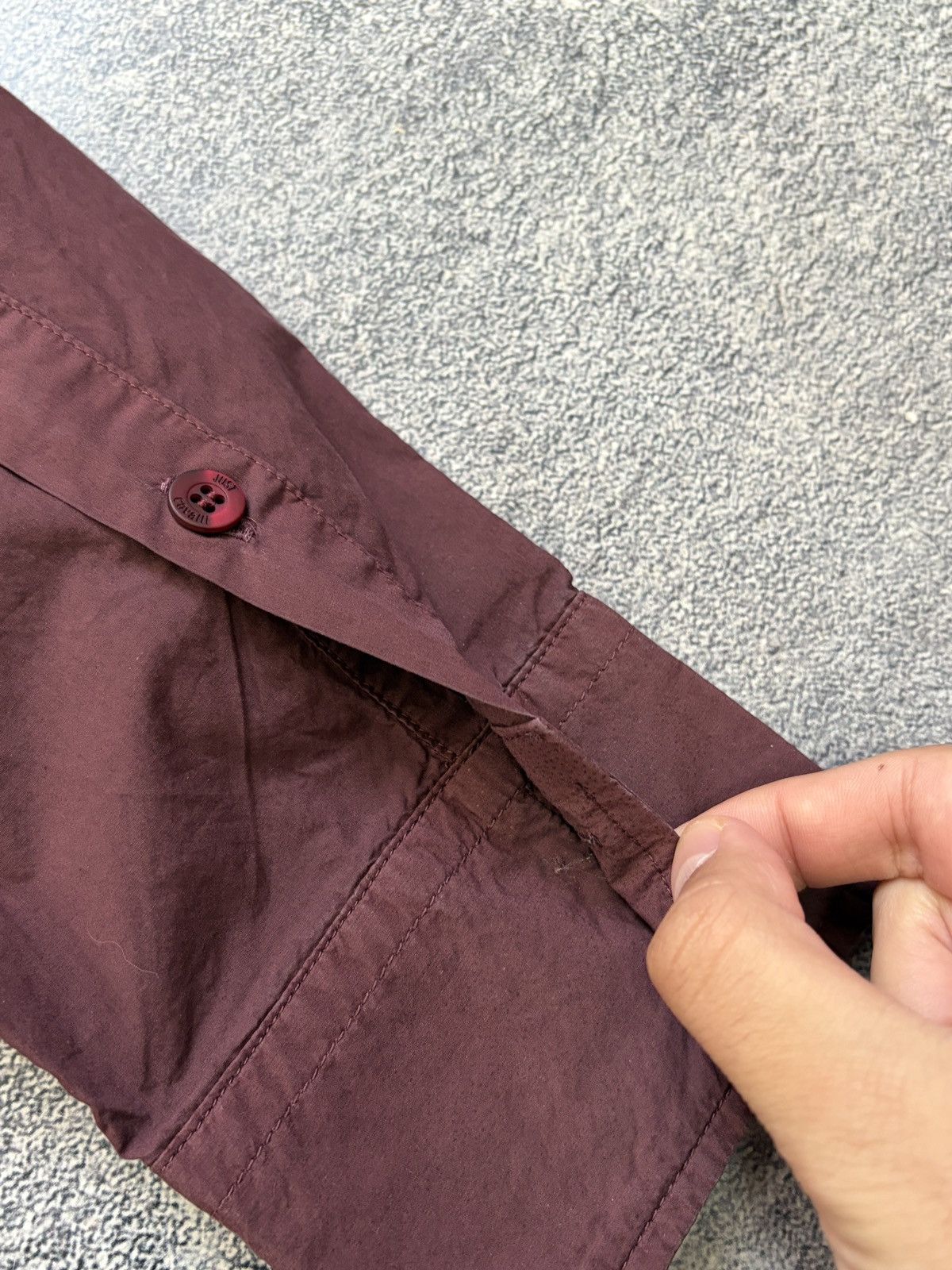 Just Cavalli Just Cavalli Archive Burgundy Pleated Shirt Italy IT 52 Size US L / EU 52-54 / 3 - 11 Thumbnail