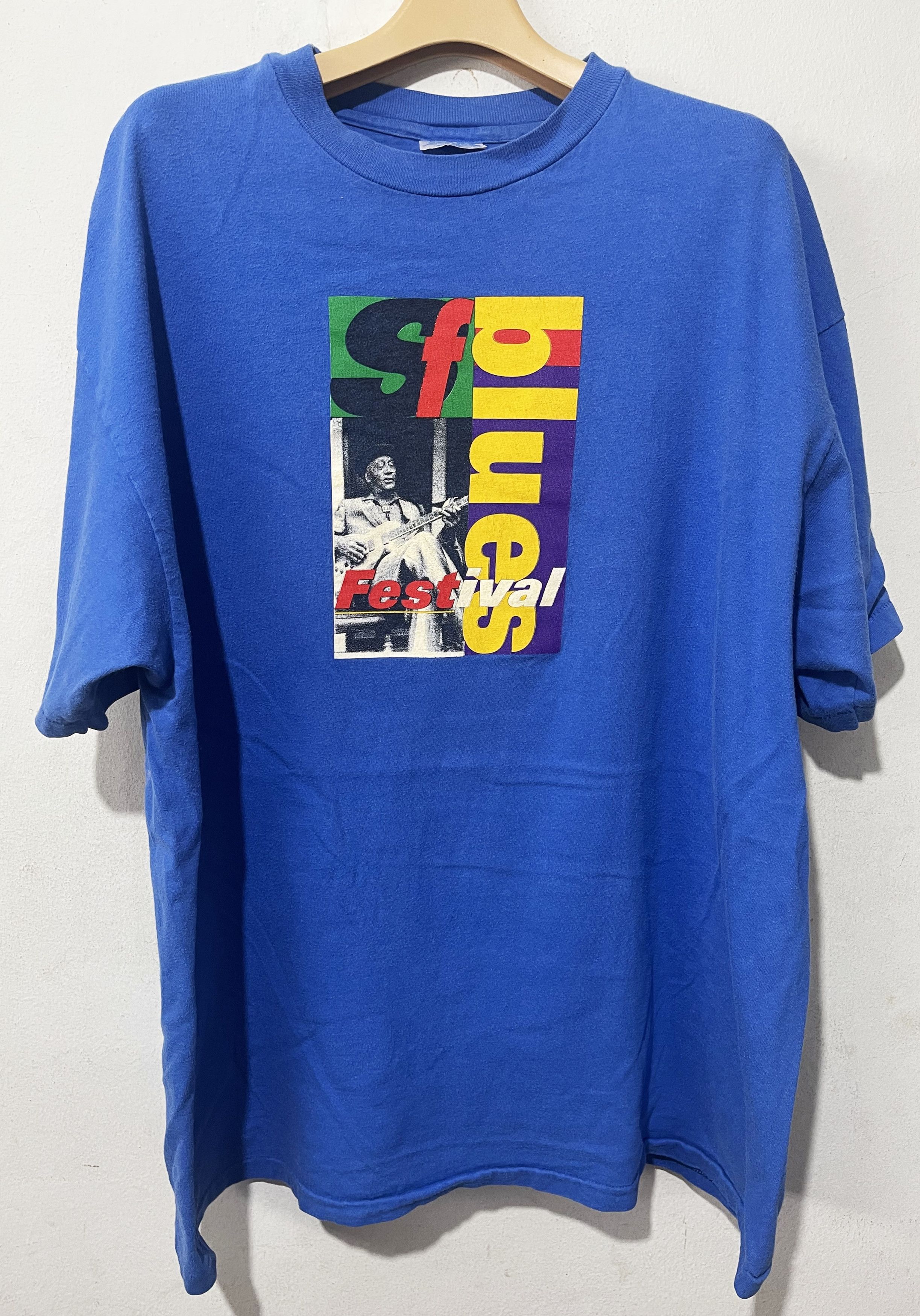 Jazz Cartier × Vintage Vintage 90s San Francisco Blues Festival Shirt Size US XL / EU 56 / 4 - 1 Thumbnail