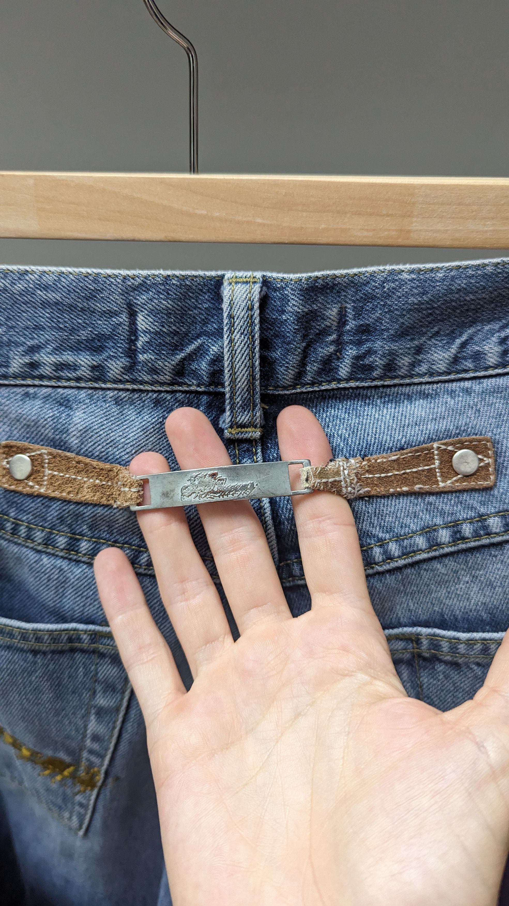 Alexander McQueen Circa 2000 cut-out denim pants Size US 34 / EU 50 - 5 Thumbnail