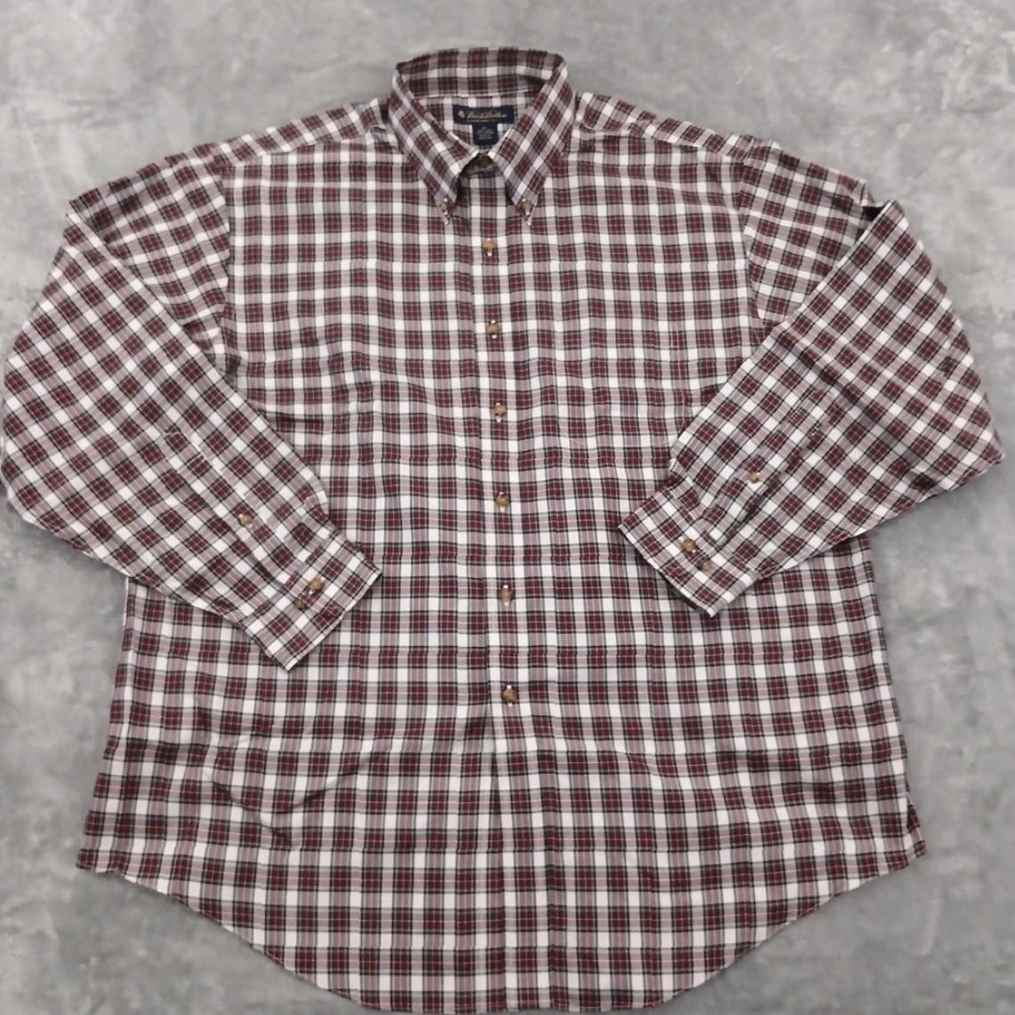 Brooks Brothers Brooks Brothers Shirt Mens XL Red Plaid Oversized Long Sleeve Button Down Cotton Size US XL / EU 56 / 4 - 2 Thumbnail
