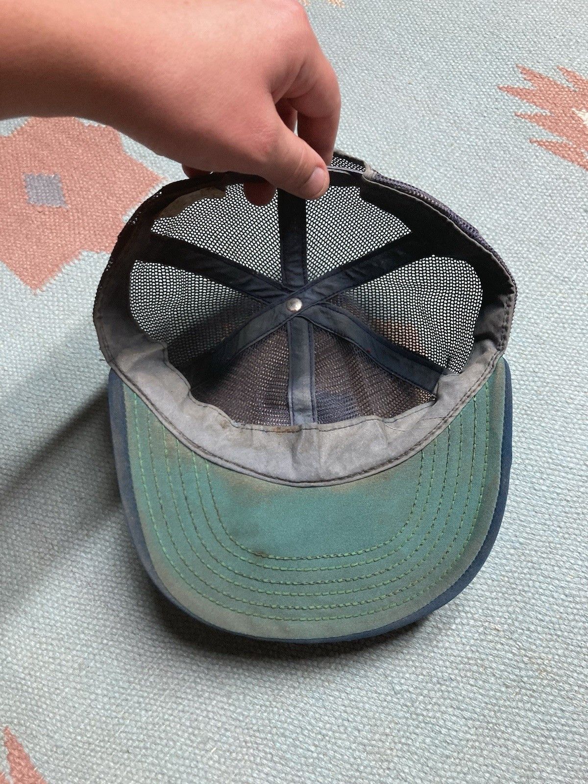 Vintage Trucker hat full mesh Pierre Marques Acapulco Mexico distres Size ONE SIZE - 7 Thumbnail