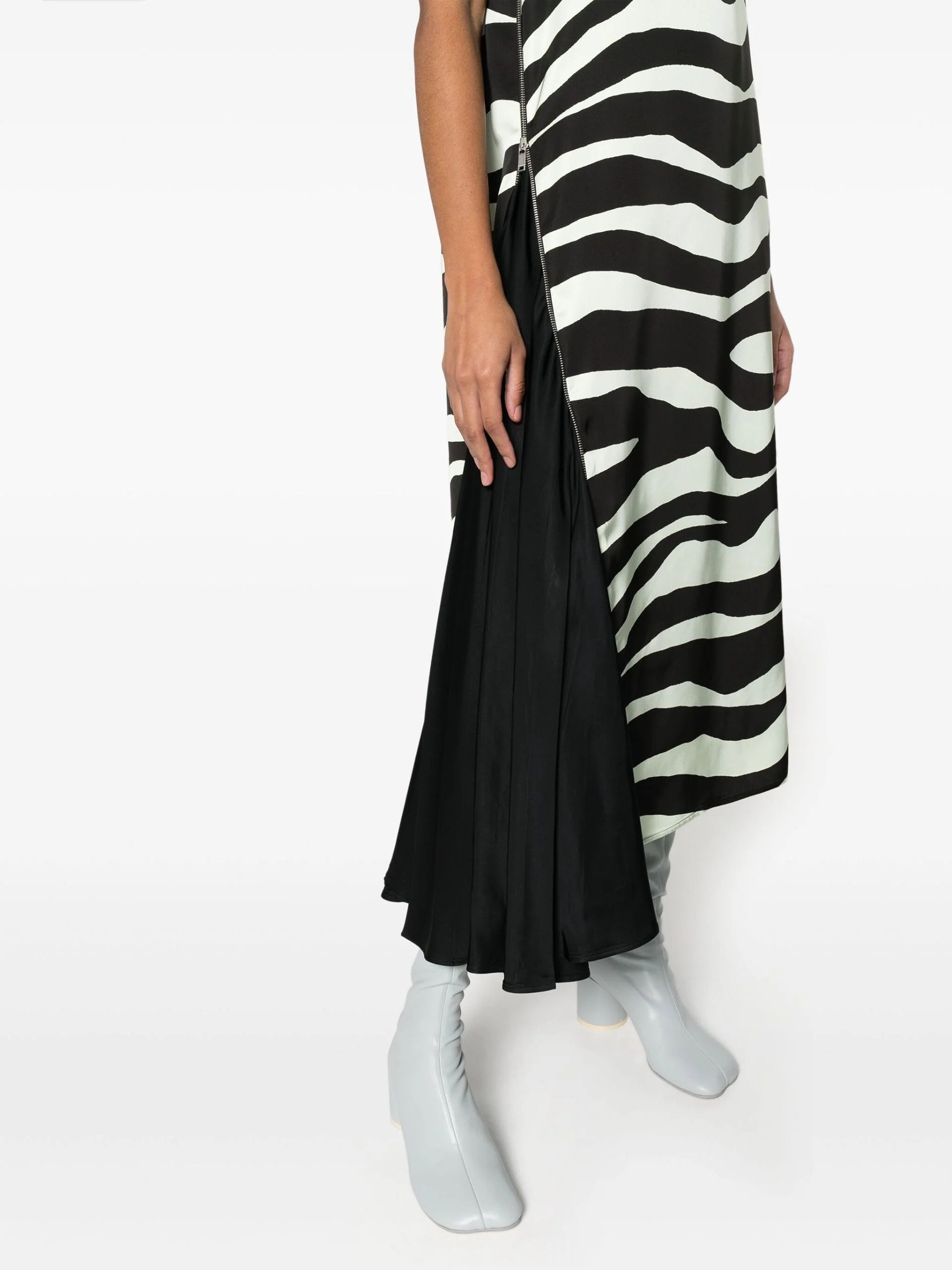Jil Sander o1loc1c1124 Dress in Black & White Size XL / US 12-14 / IT 48-50 - 4 Thumbnail