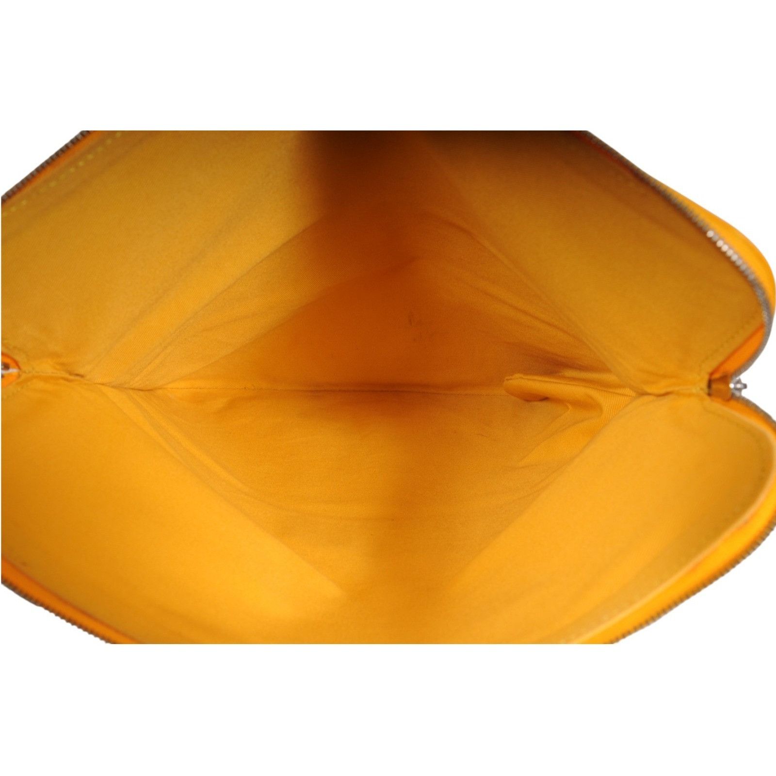 Goyard Saint Marie Clutch Bag Yellow Coated Canvas Travel Pouch Size ONE SIZE - 13 Thumbnail