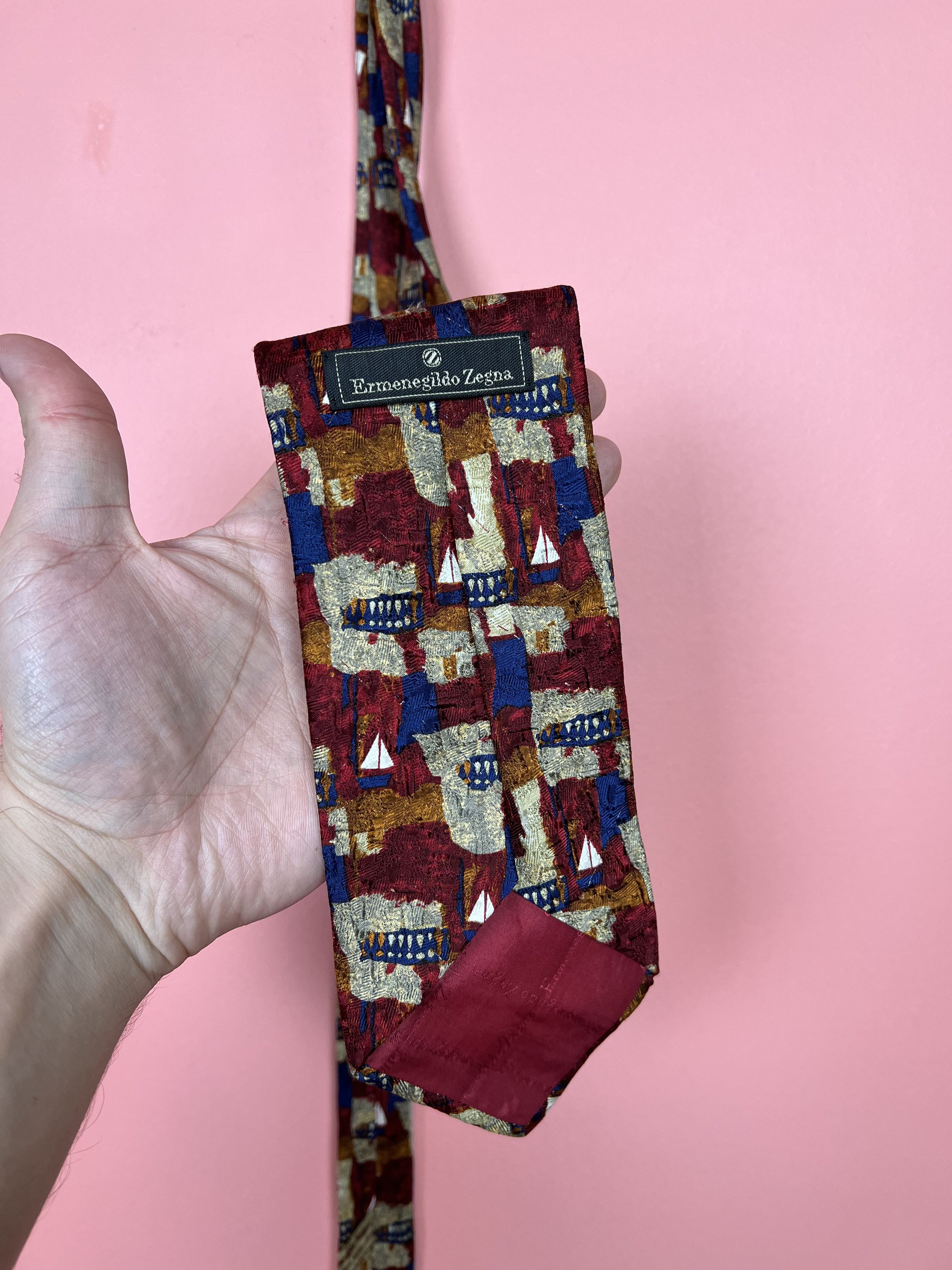Ermenegildo Zegna Ermenegildo Zegna silk tie vintage rare luxury classic Size ONE SIZE - 5 Thumbnail