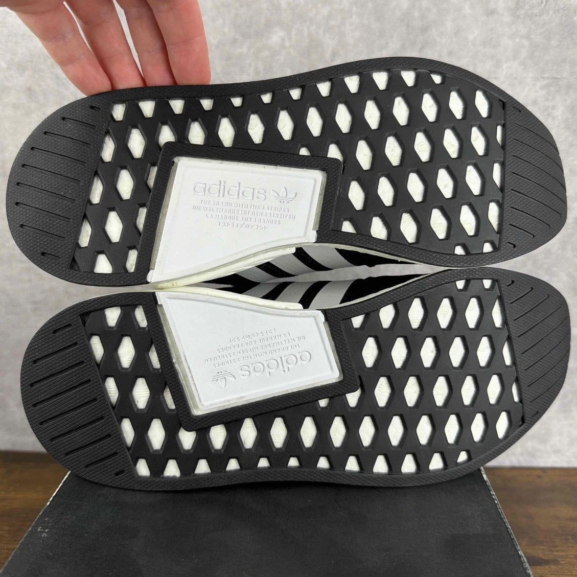 Adidas NEW Adidas NMD_R2 Tokyo Black White Size 7.5 / 8.5W BY2325 Size US 7.5 / EU 40-41 - 7 Thumbnail