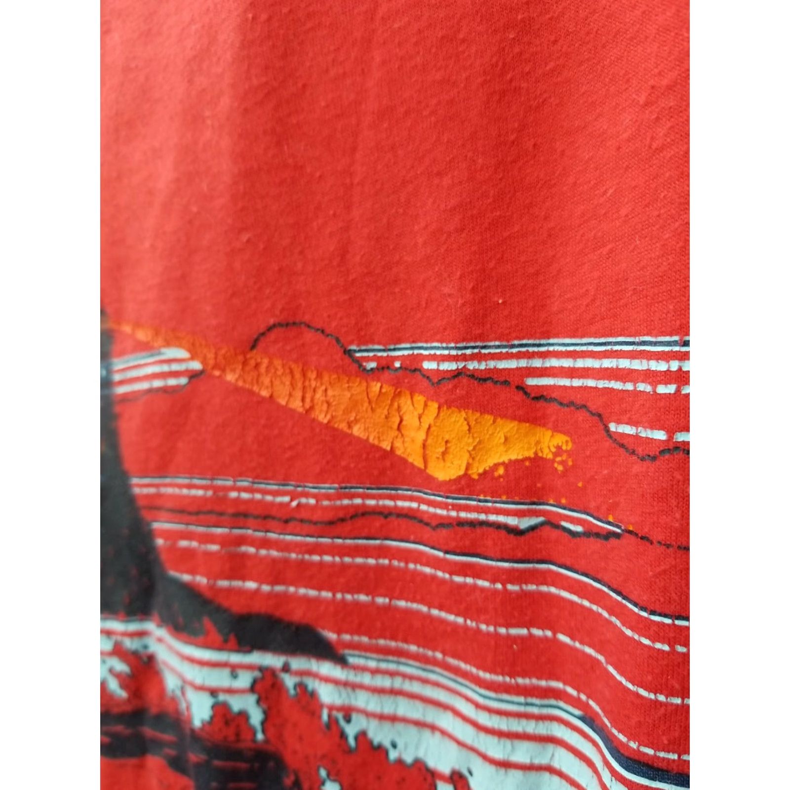 Vintage VINTAGE Cape Cod Lighthouse Ocean Sea Vacation T-Shirt large Screen Stars Unisex Red Cotton Blend 1980s Graphic Tee Size US L / EU 52-54 / 3 - 3 Thumbnail