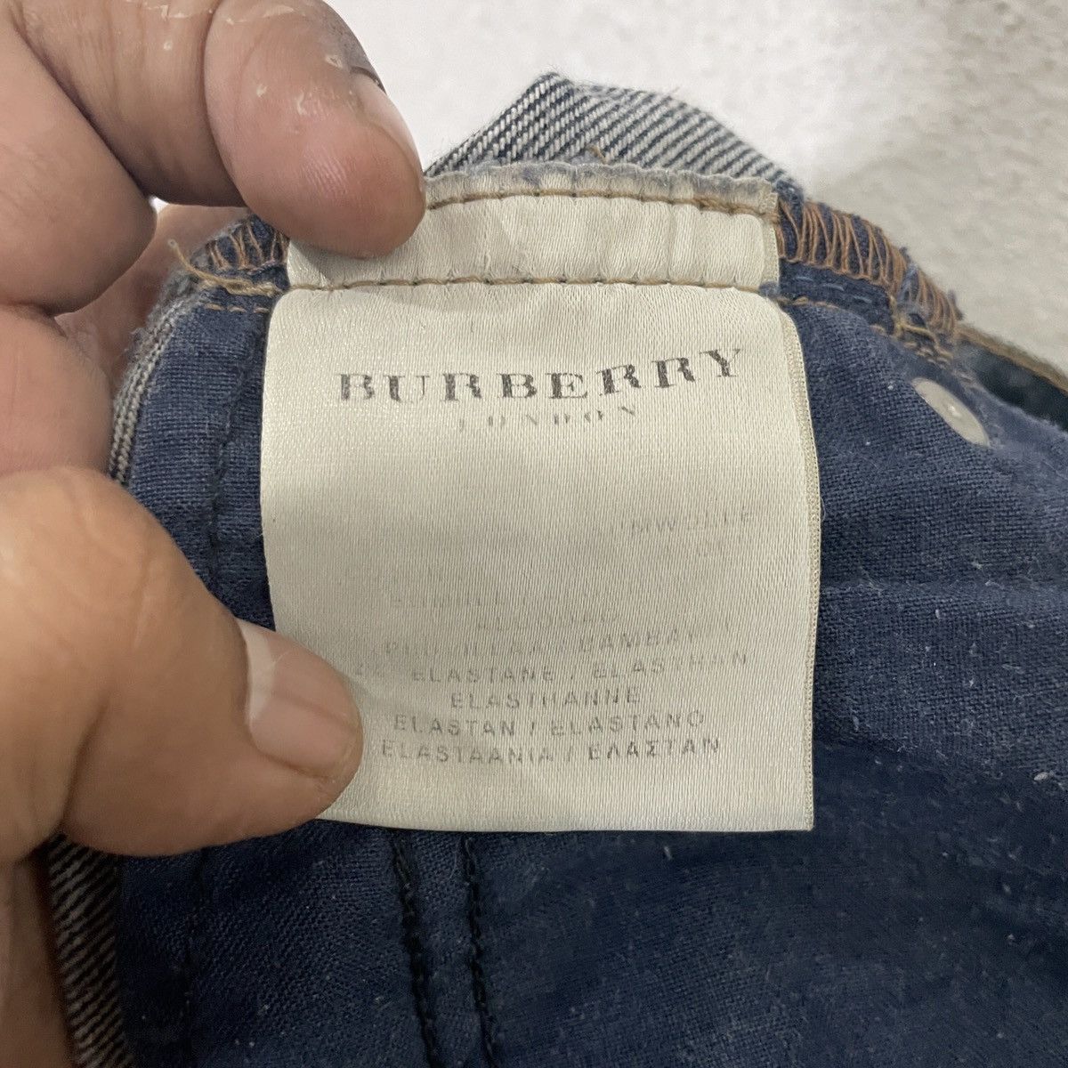 Burberry Vintage Y2k Burberry London Distressed Denim Jeans Size 31" - 6 Thumbnail
