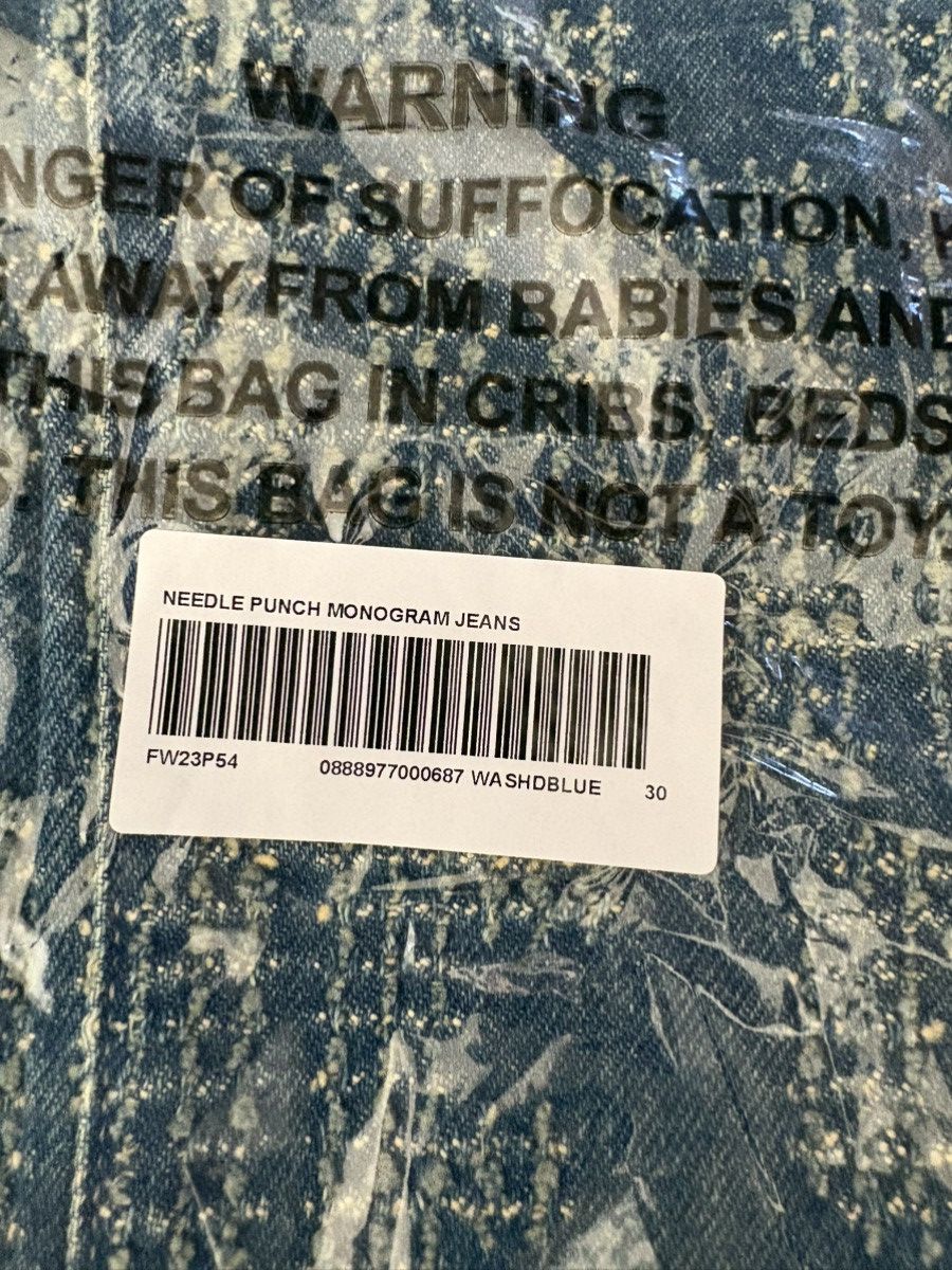 Supreme Supreme needle punch regular jean 30 New Size US 30 / EU 46 - 4 Thumbnail