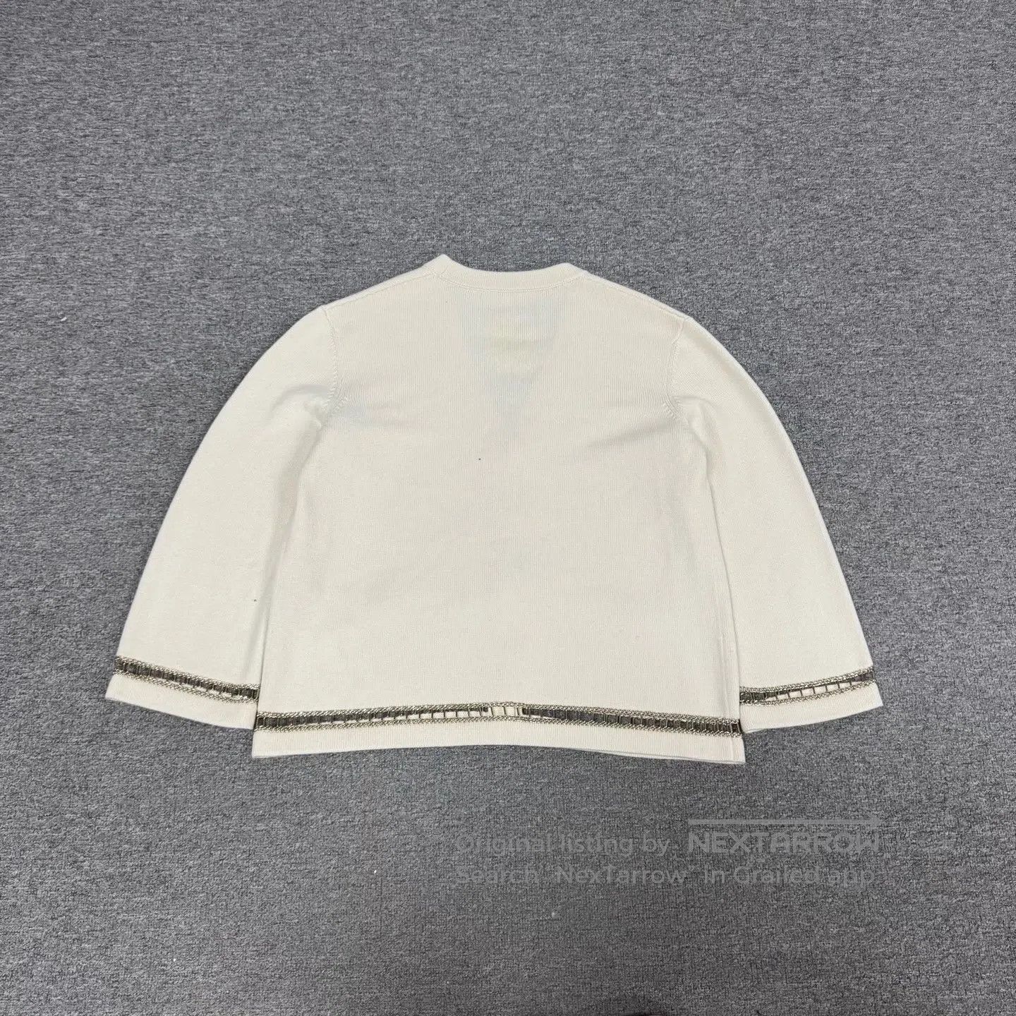 Chanel Chanel size 42 Track Series Cashmere knit cardigan jacket| Size L / US 10 / IT 46 - 3 Thumbnail
