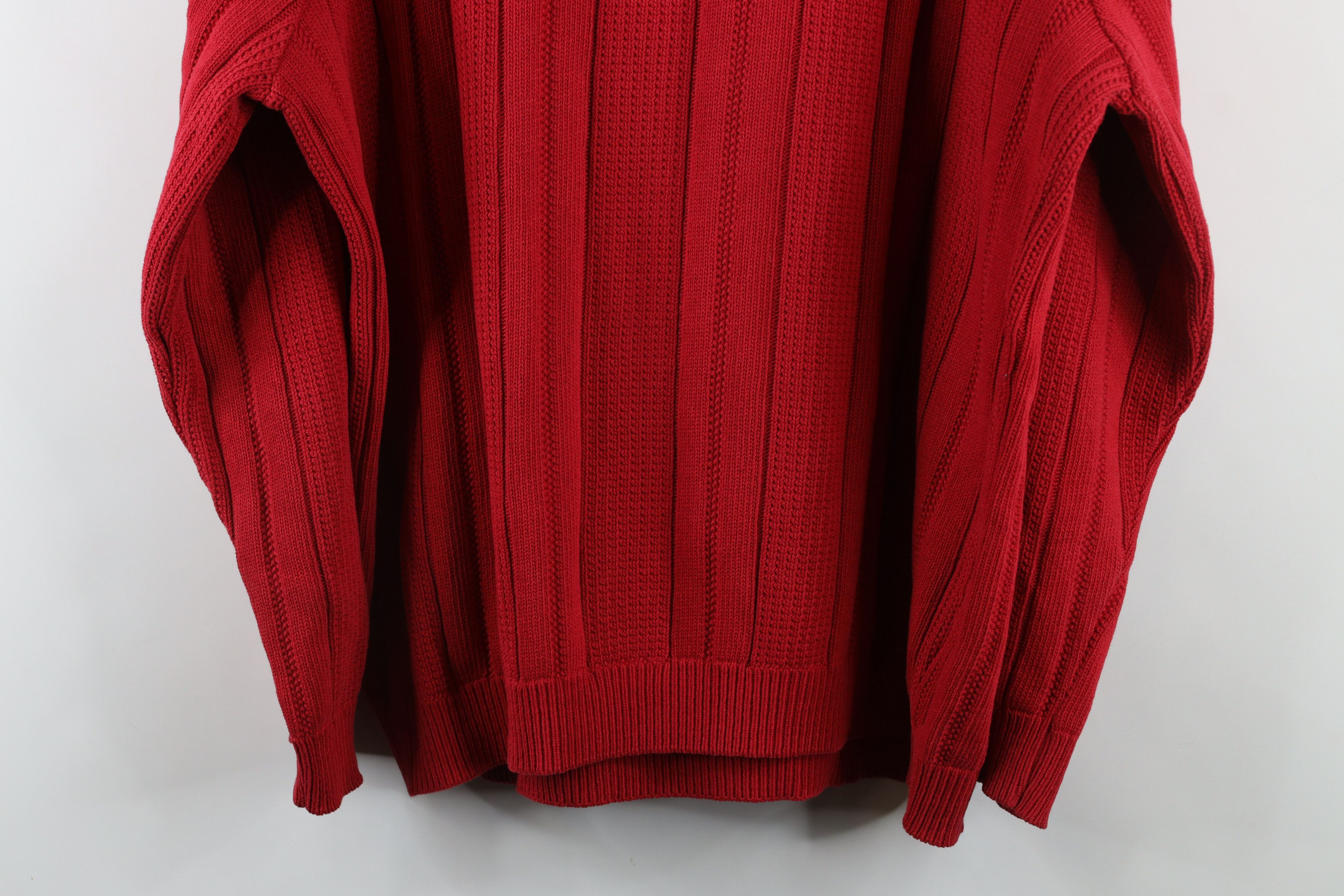 Vintage Vintage 90s Streetwear Framed Cotton Ribbed Knit Sweater Size US L / EU 52-54 / 3 - 11 Thumbnail