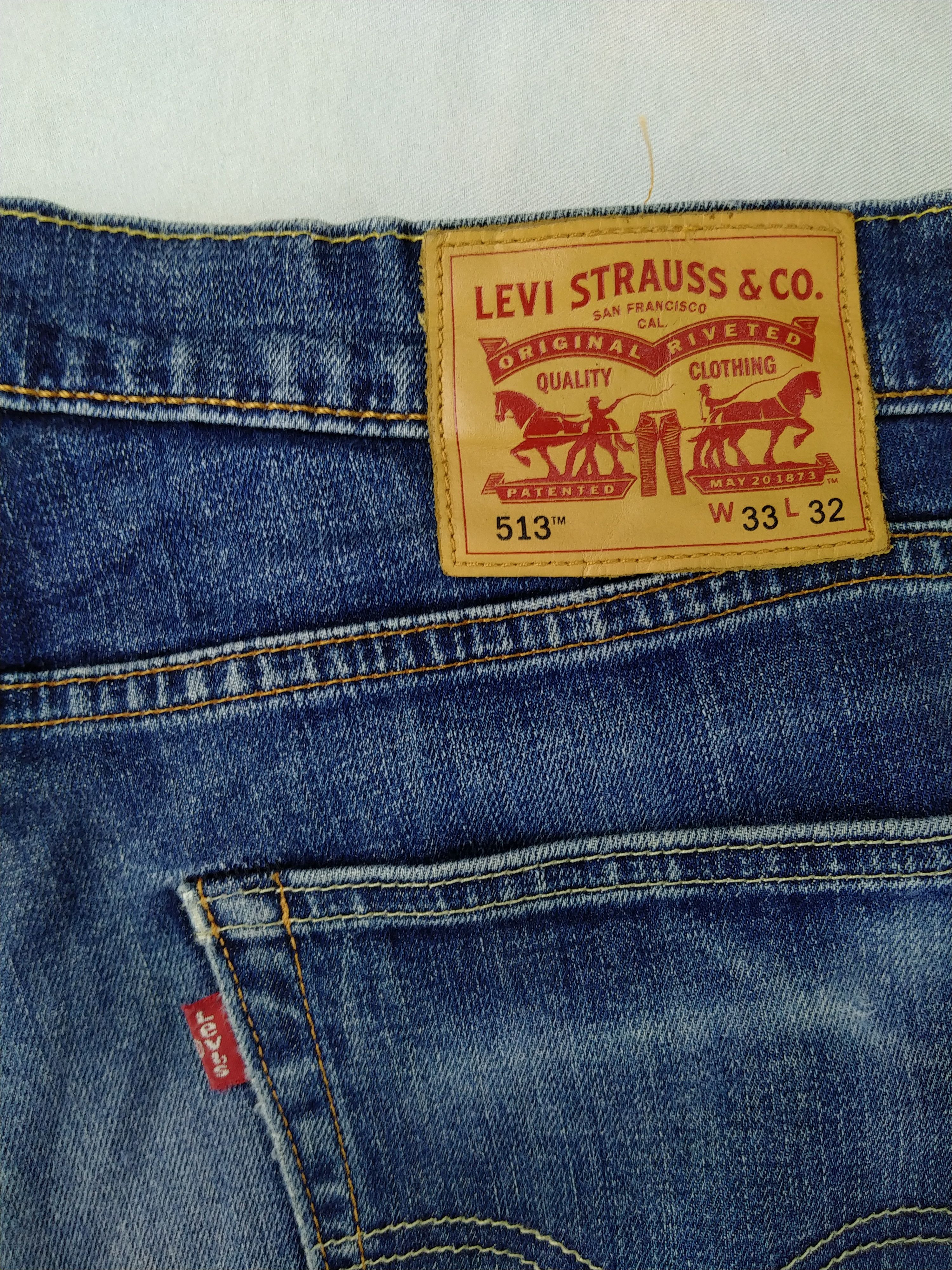 Levi's Levi's 513 Distressed Denim 33x31.5 -JN662 Size US 33 - 11 Thumbnail