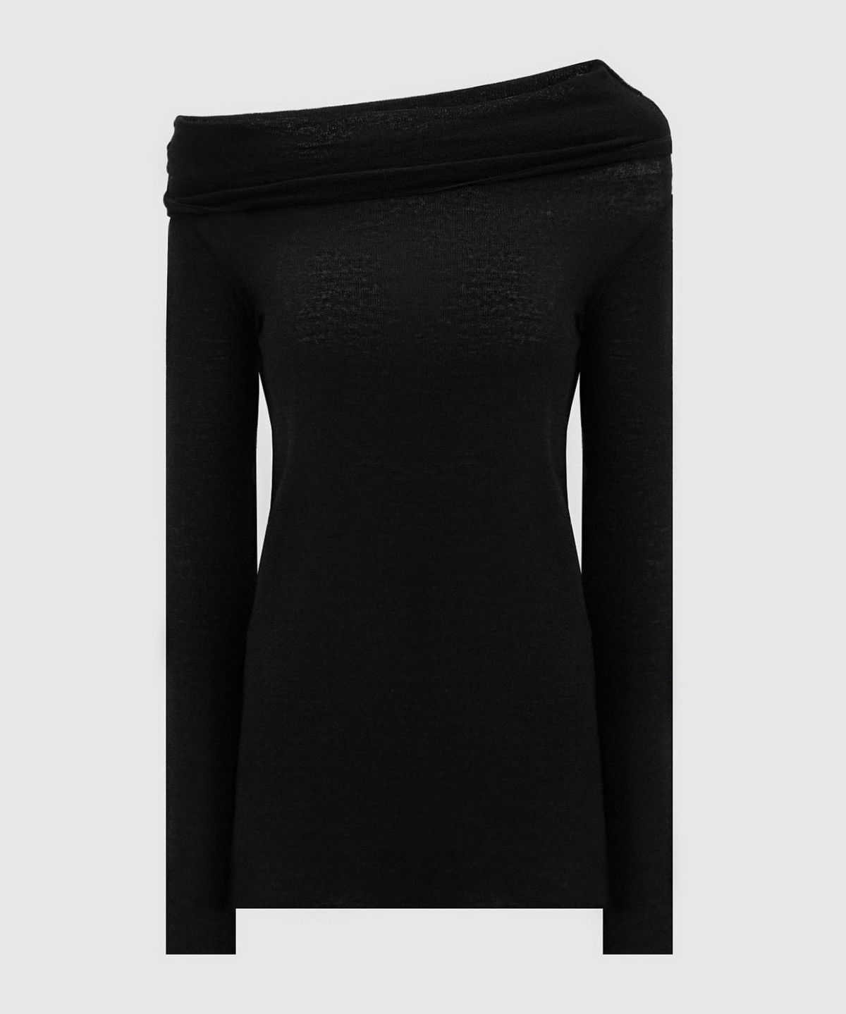 Ann Demeulemeester Ann Demeulemeester Black Tizziana Wool High-Neck Top Size S / US 4 / IT 40 - 1 Thumbnail