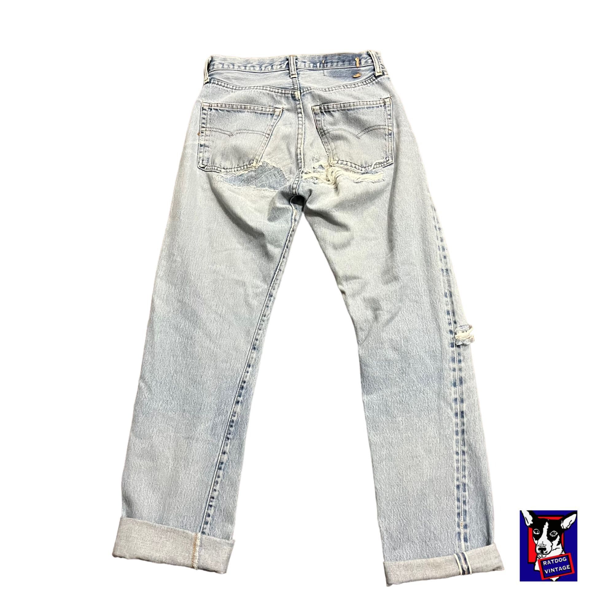 70s VTG Levis 501 Non Big E Small E Levis Denim Selvedge Red