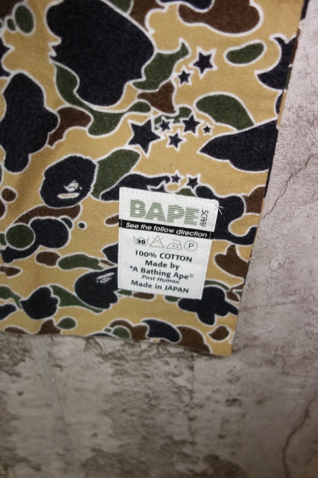 Bape Bape 2004 pysceh camo muffler Size ONE SIZE - 3 Thumbnail