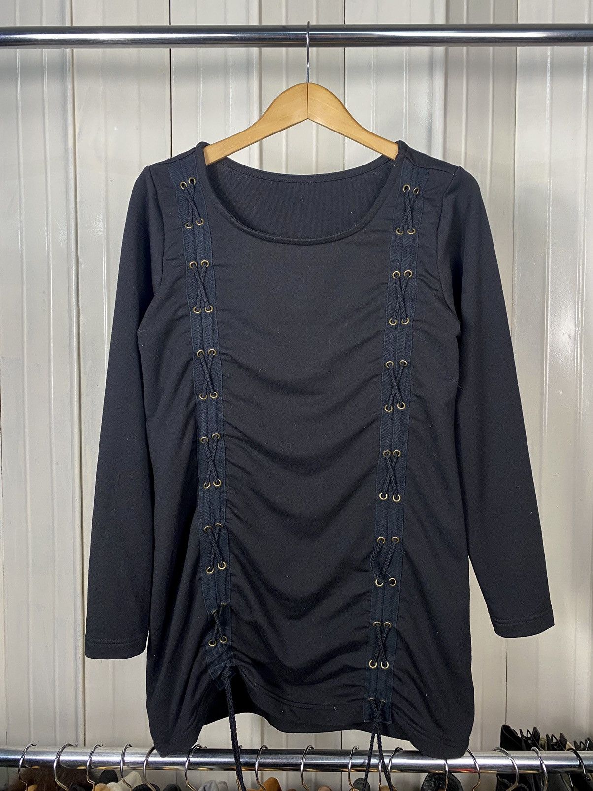Japanese Brand Lace-Up Long Sleeve Top Japanese Brand/Archive Style Size US M / EU 48-50 / 2 - 1 Thumbnail