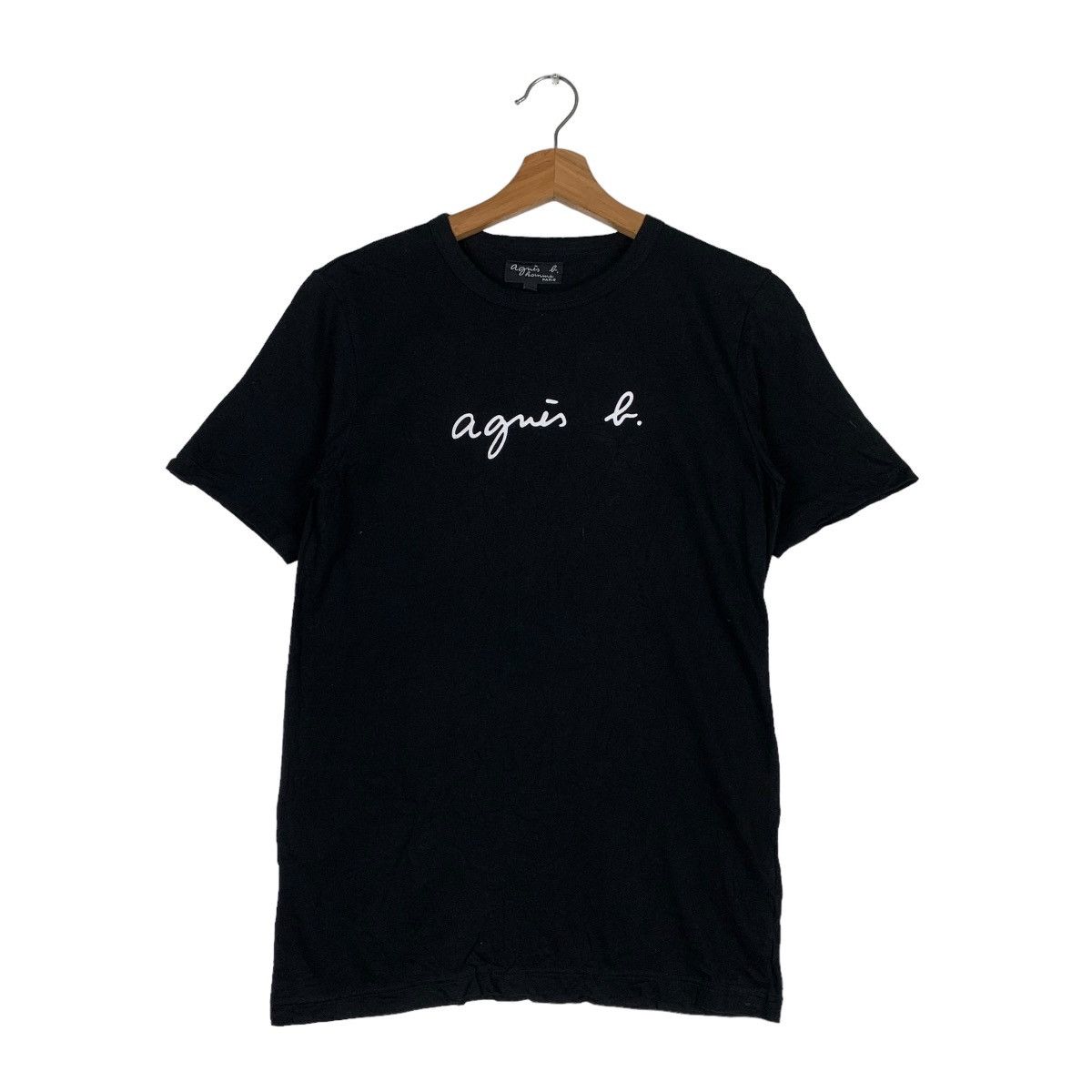 agnes b. AGNES B HOMME PARIS BIG LOGO TEES #0273-C12 Size US S / EU 44-46 / 1 - 1 Thumbnail