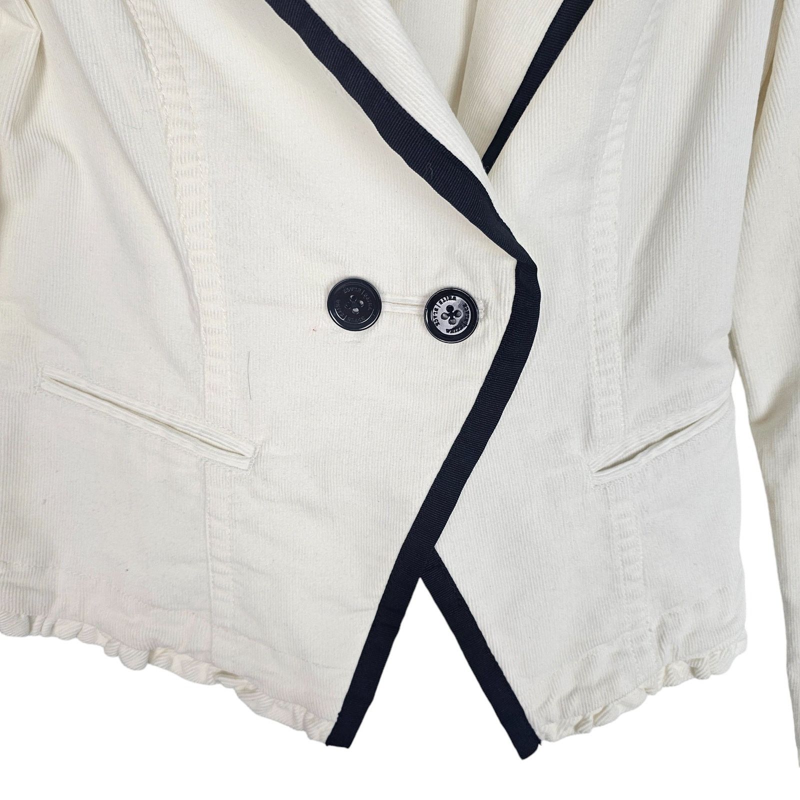 White House Black Market White House Black Market Corduroy Cropped Blazer 4 Classic Size S / US 4 / IT 40 - 3 Thumbnail