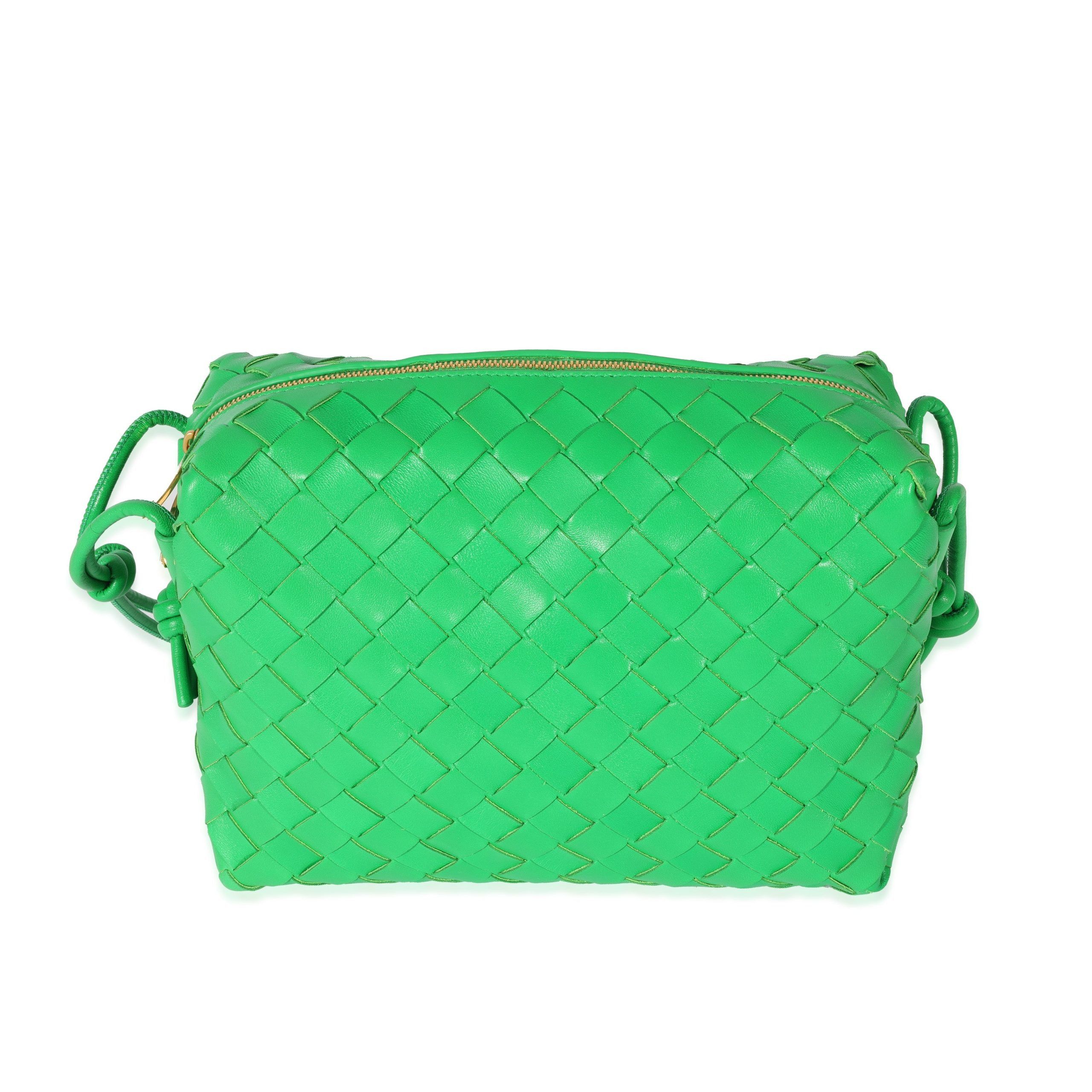 image of Bottega Veneta Parakeet Small Loop Bag in Green, Women's