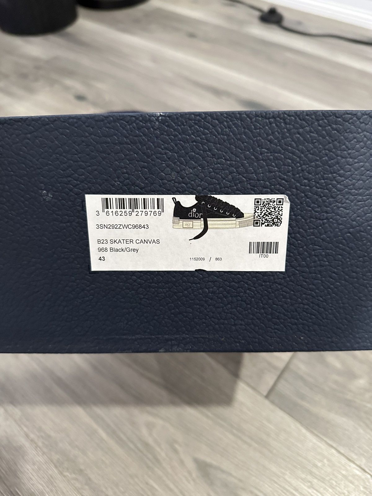 Dior Dior x ERL - B23 Skater Black Cotton Canvas Low Top Sneakers Size US 9.5 / EU 42-43 - 8 Thumbnail
