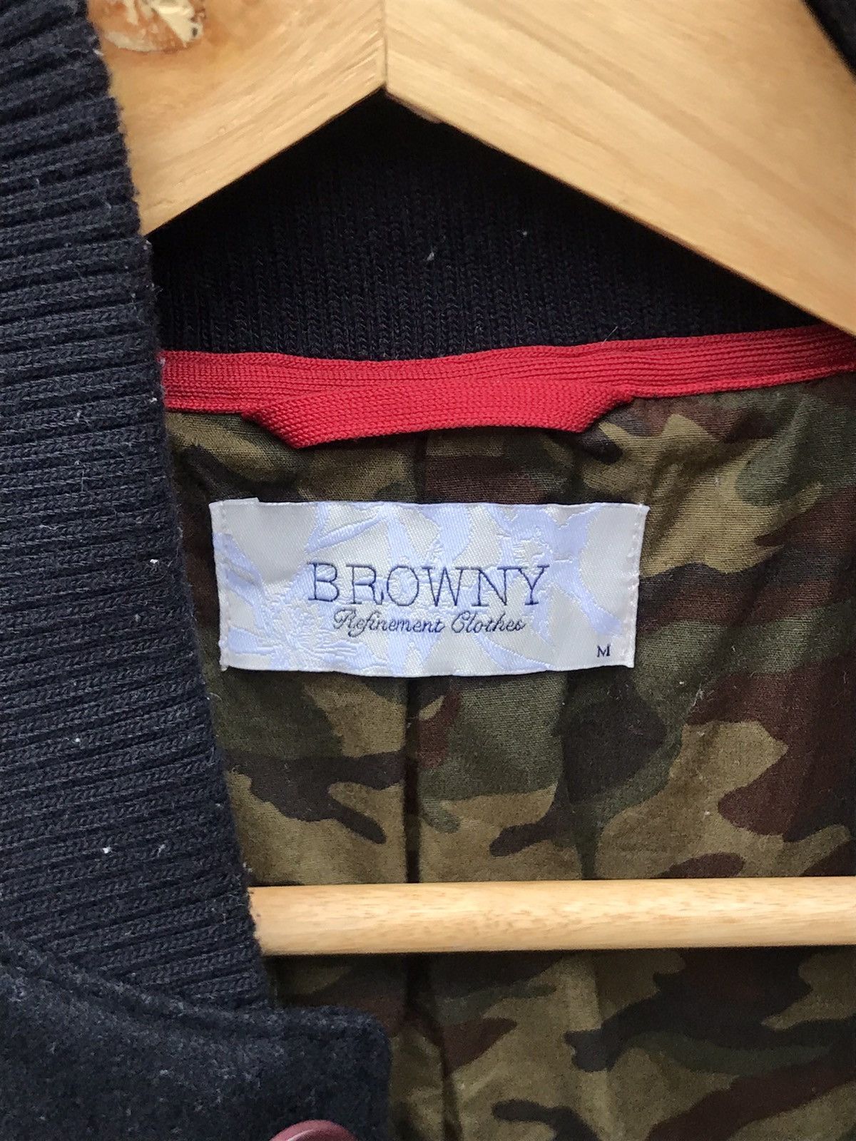 Japanese Brand 🌟Browny New York Button Up Wool Bomber Jacket Size US S / EU 44-46 / 1 - 7 Thumbnail