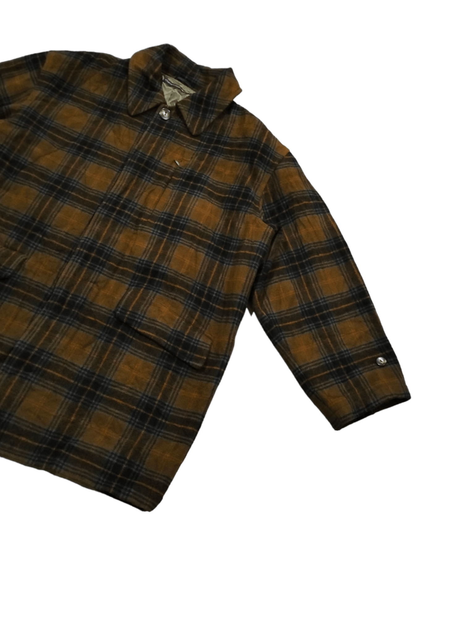 Calvin Klein Calvin Klein Sport Tartan Wool Over Coat Jacket Size US M / EU 48-50 / 2 - 5 Thumbnail