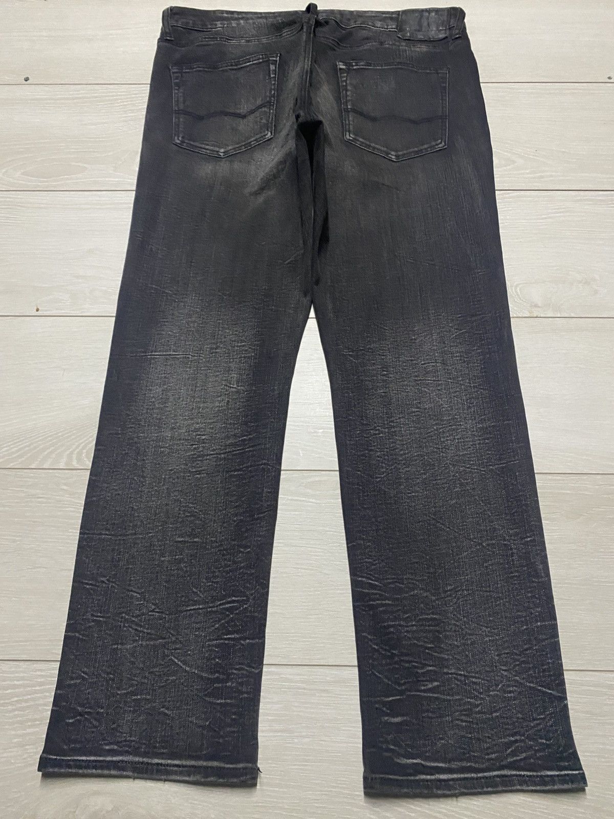 American Eagle Outfitters Vintage American Eagle Outfitter Black Denim Tears Slim Jean Size US 36 / EU 52 - 2 Thumbnail