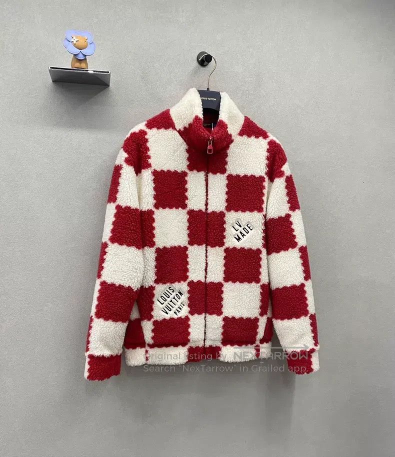 Louis Vuitton Louis Vuitton Nigo2 Signature Red and White Checker Lambsw Size US XL / EU 56 / 4 - 3 Thumbnail