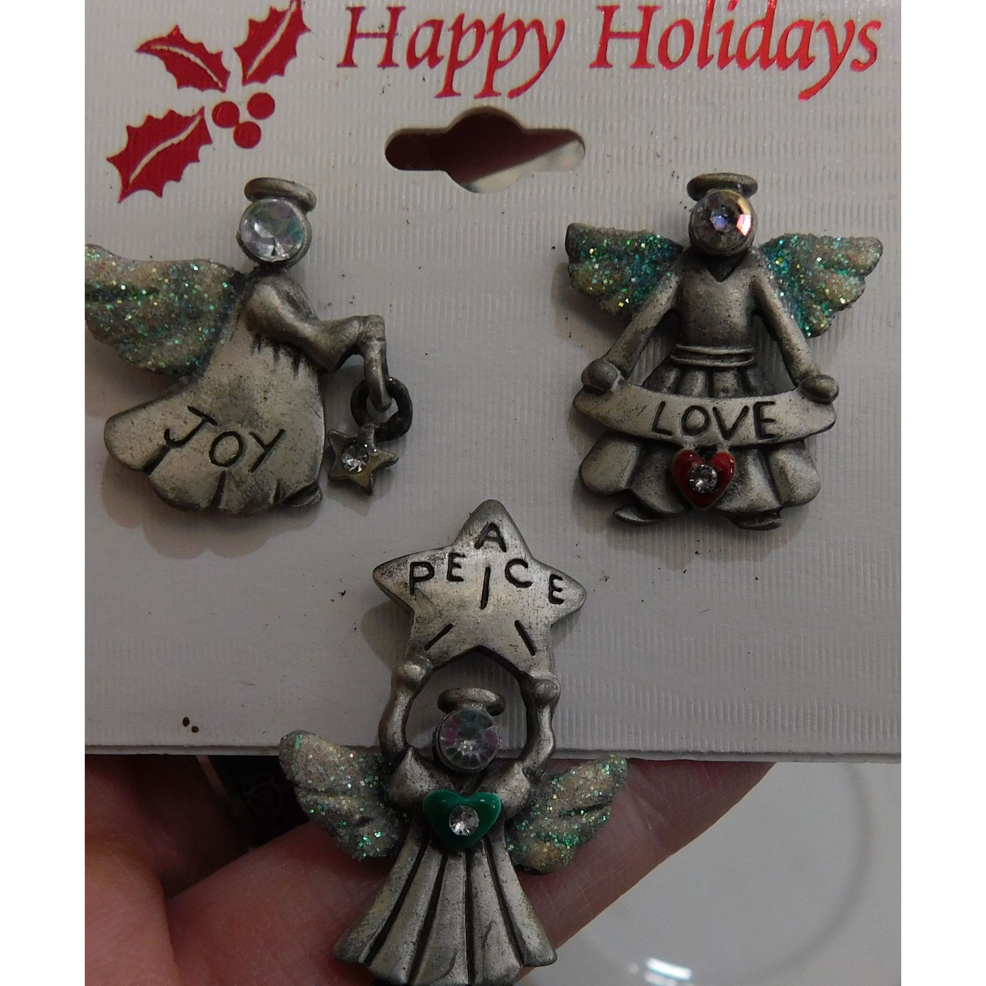Other Vintage Peace Love And Joy Holiday Pins Size ONE SIZE - 1 Thumbnail
