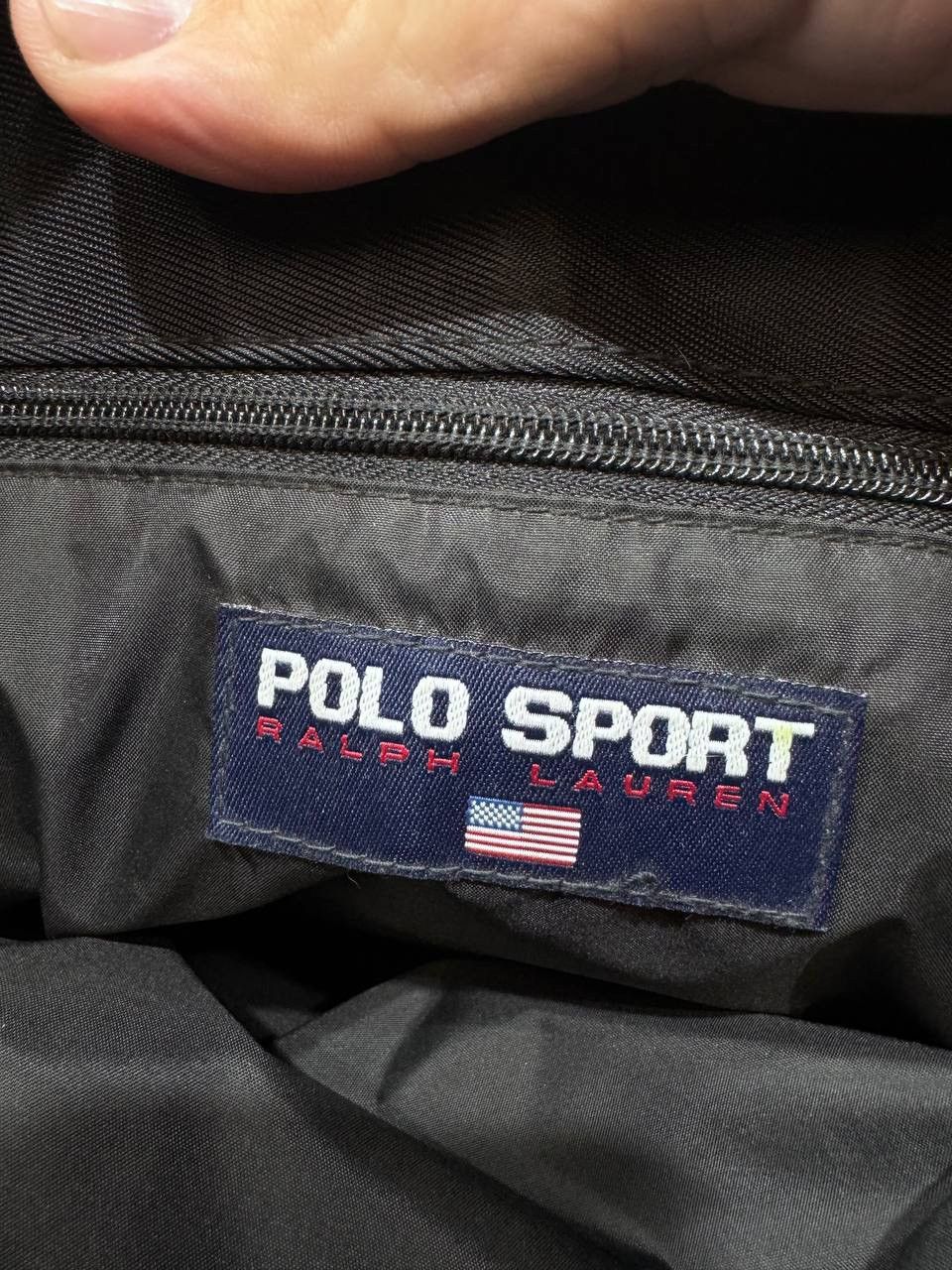 Polo Ralph Lauren Vintage Polo Sport Black Tote Bag 90s Handbag Size ONE SIZE - 19 Thumbnail