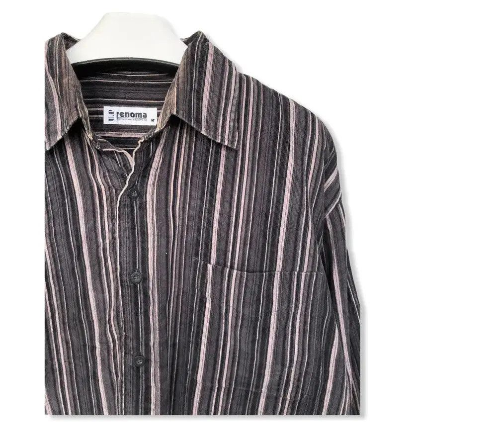 Renoma Vintage Renoma Striped Desingn Flannel shirt 👕 Size US M / EU 48-50 / 2 - 2 Thumbnail