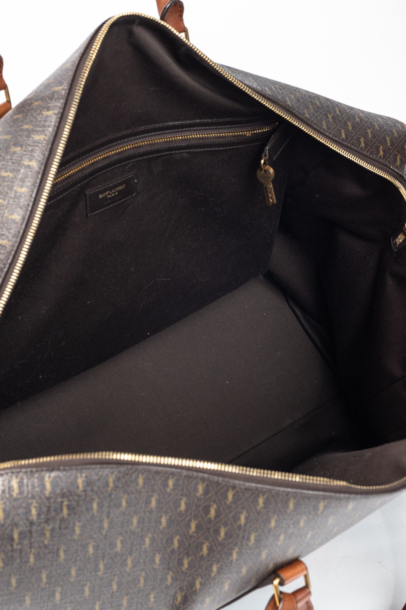 Saint Laurent Paris Saint Laurent Le Monogramme 72H Cassandre Canvas Duffle Size ONE SIZE - 14 Thumbnail