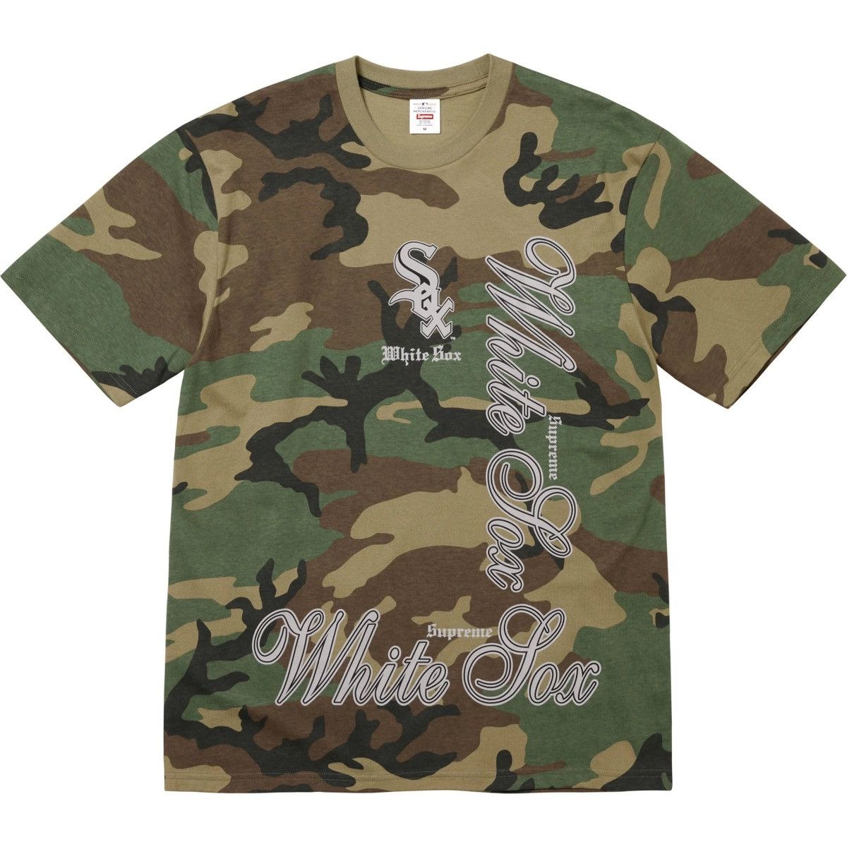 MLB × Supreme “Teams” Tee, Woodland Camo/Chicago White Sox™ (S) [F/W 2025] Size US S / EU 44-46 / 1 - 1 Thumbnail