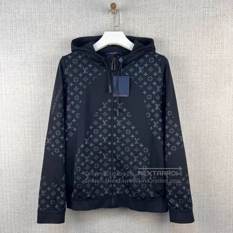 Louis Vuitton Louis Vuitton 2054 Logo Reading Logo Warm Zip Hooded Jacke Size US L / EU 52-54 / 3 - 1 Thumbnail