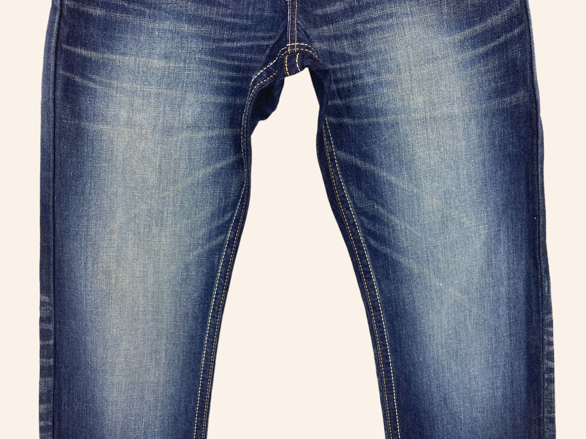 Other Edwin Japan Distressed Denim Jeans - Straight Leg Vintage Size 28" / US 6 / IT 42 - 4 Thumbnail