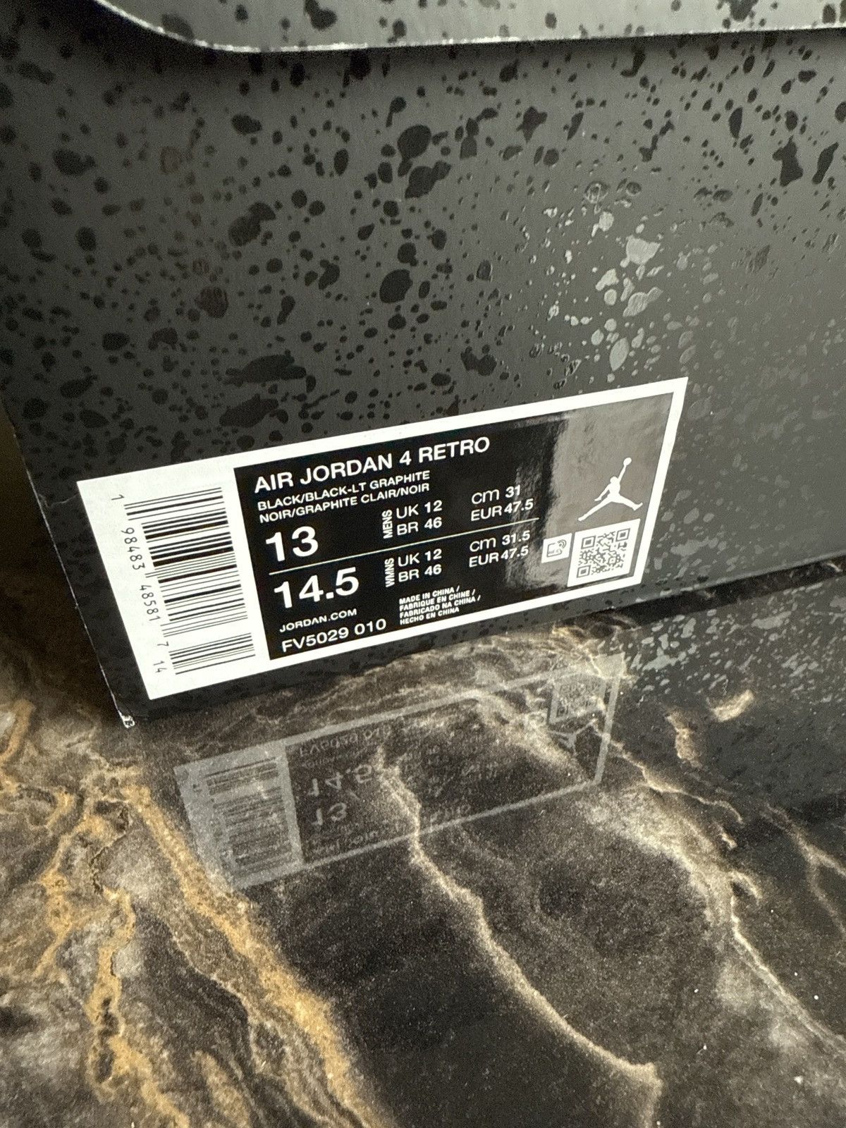 Jordan Brand Jordan 4 Black Cat 2025 Multiple Sizes-see description Size US 13 / EU 46 - 7 Thumbnail