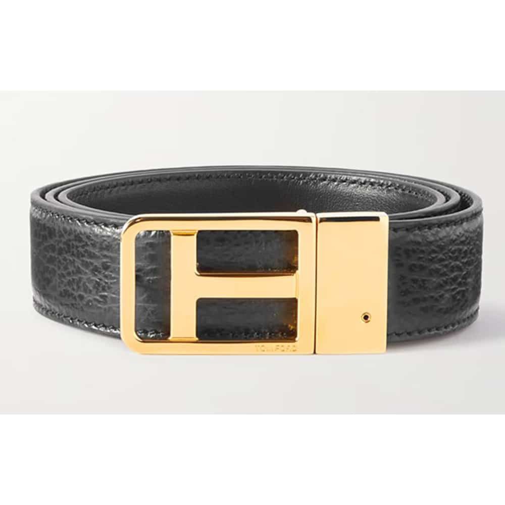 Tom Ford o1loc1c0924 TB270T Size: 85 / Leather Belt in Black Size 32 - 1 Preview