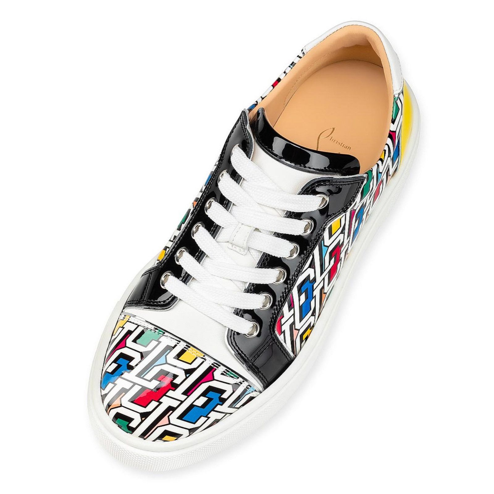Christian Louboutin Christian Louboutin Black White Lace Up Low Top Sneaker 36.5 Size US 6.5 / IT 36.5 - 6 Thumbnail