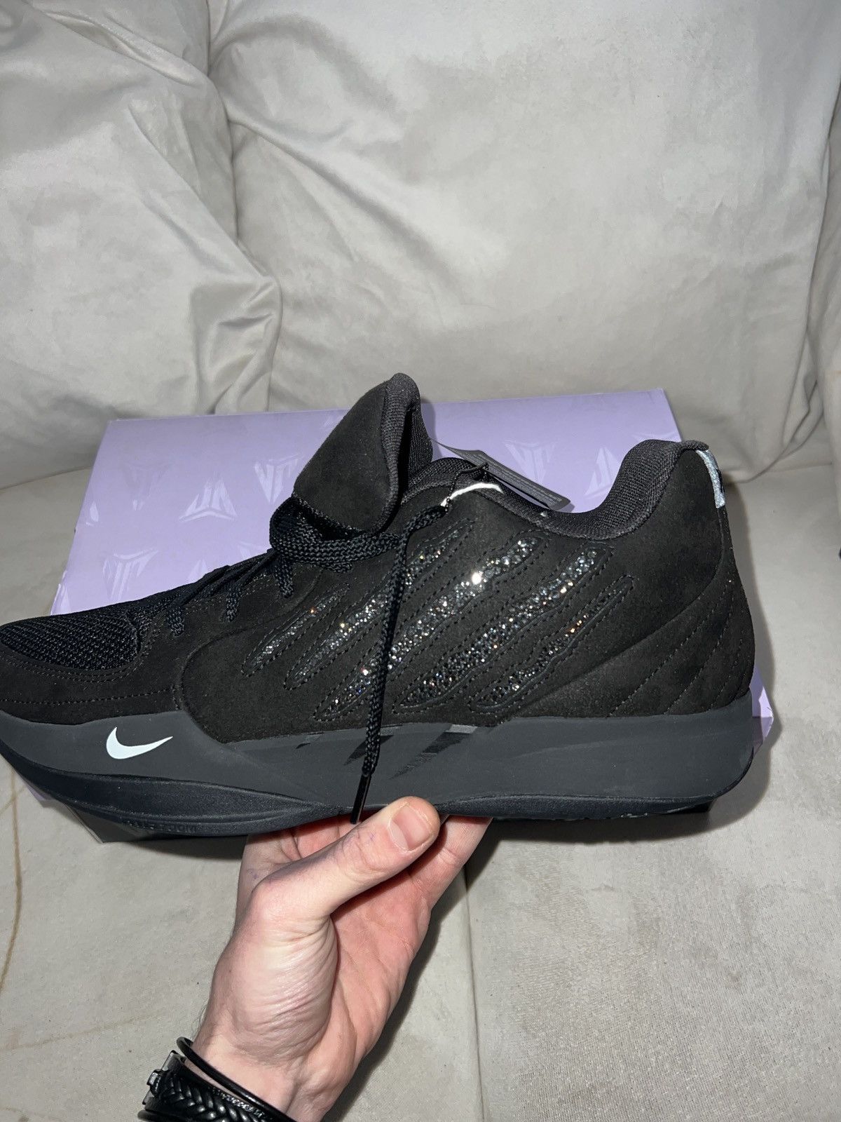 Nike Nike x Swarovski Ja 2 "Black Label - Scratch Bling" Size US 12 / EU 45 - 1 Thumbnail