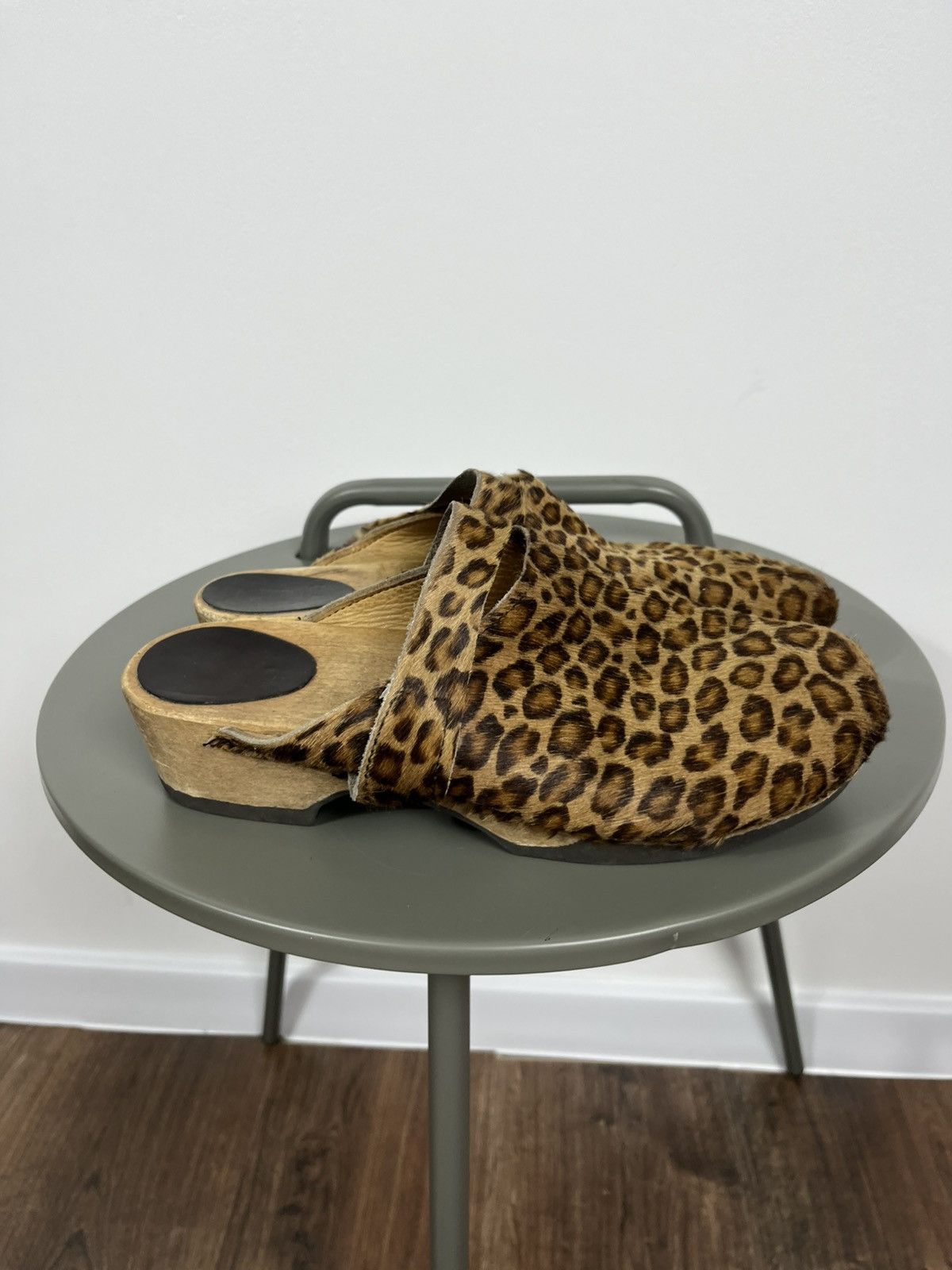 Vintage Handmade Leopard Clogs Shoes Women’s 40 – Made in Austria Size US 9.5 / IT 39.5 - 10 Thumbnail