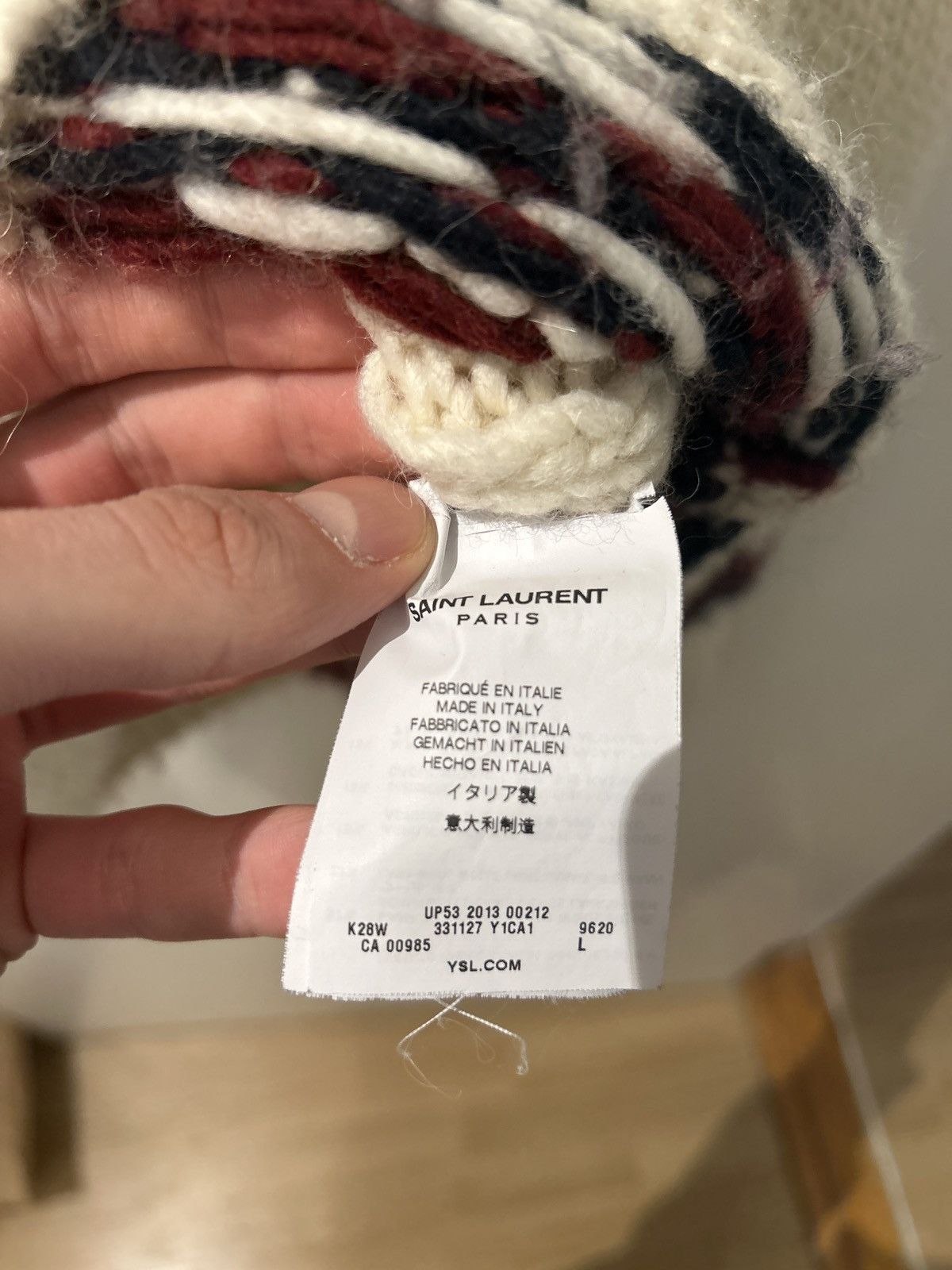 Saint Laurent Paris Saint Laurent AW13 Nordic Sweater L Size US XL / EU 56 / 4 - 5 Thumbnail