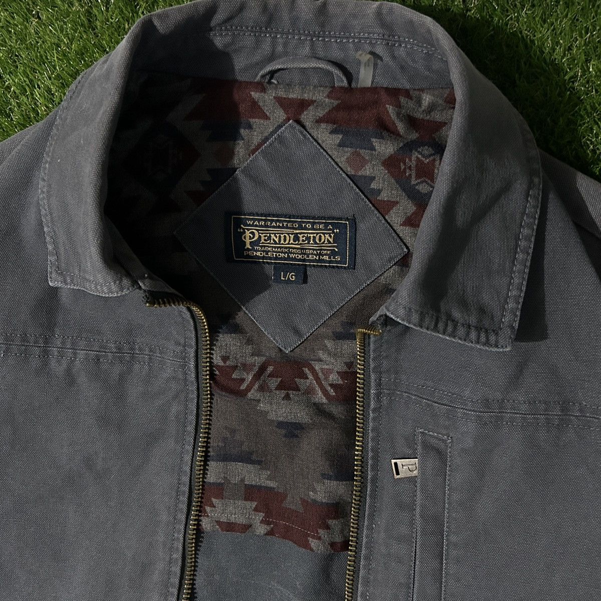 Pendleton Mens Pendleton Aztec Sante Fe Canvas Workwear Jacket Large Size US L / EU 52-54 / 3 - 1 Thumbnail