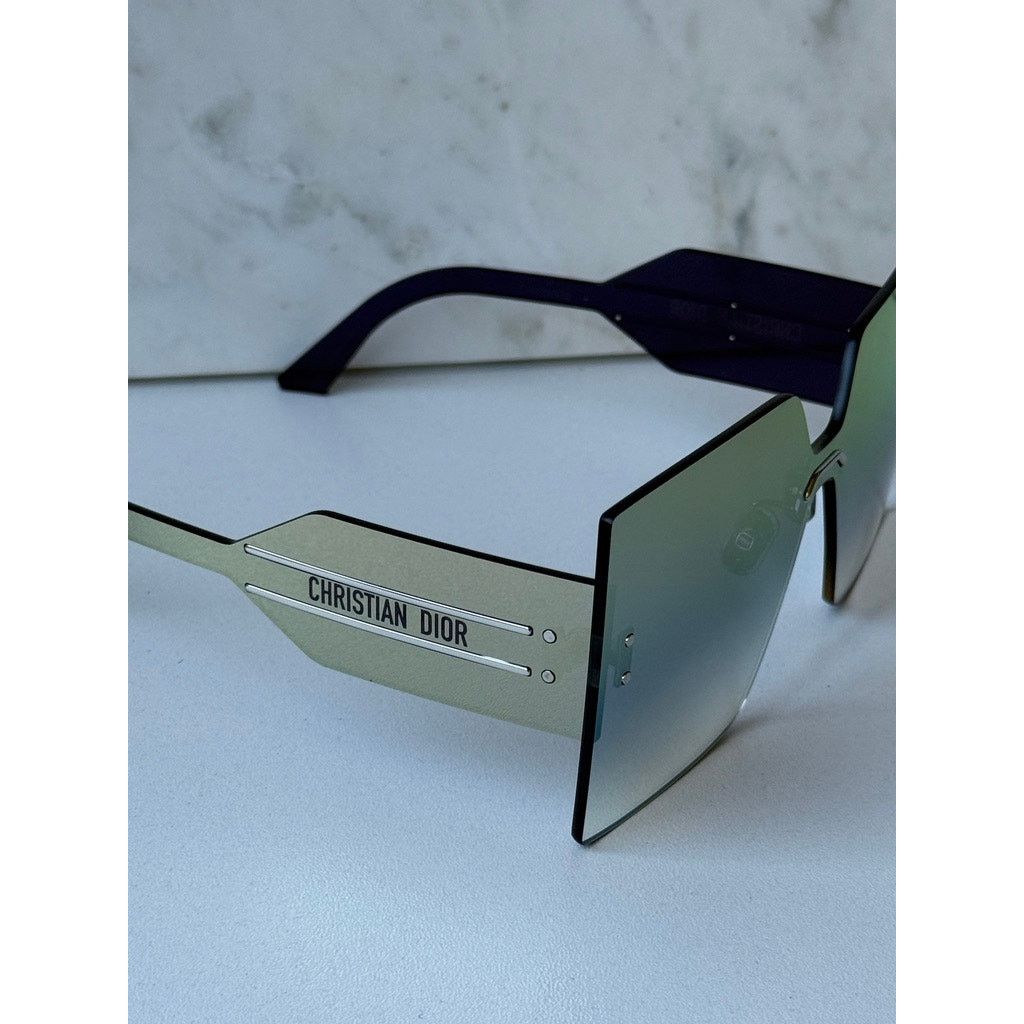 Dior NEW Dior DiorClub M5U Rimless Square Sunglasses Gold Mirror Size ONE SIZE - 9 Thumbnail