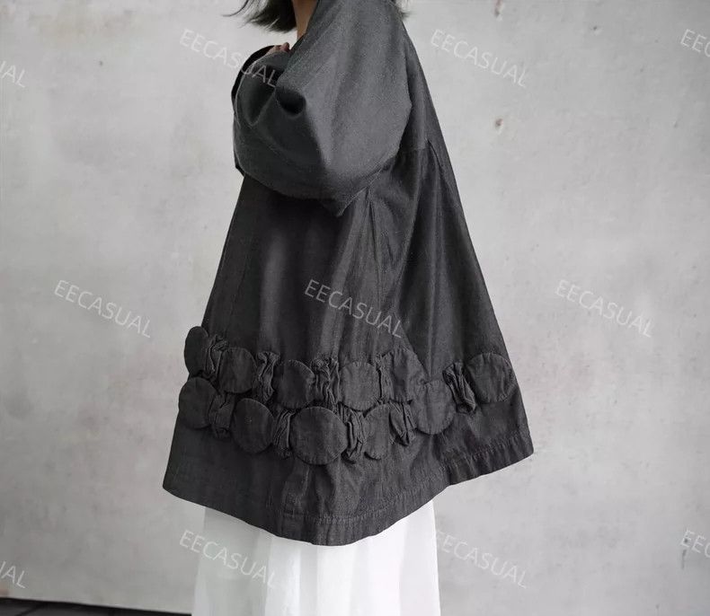 Comme des Garcons Comme Des Garcons Grey Large Bow A-Line Hem and Style Jack Size M / US 6-8 / IT 42-44 - 4 Thumbnail