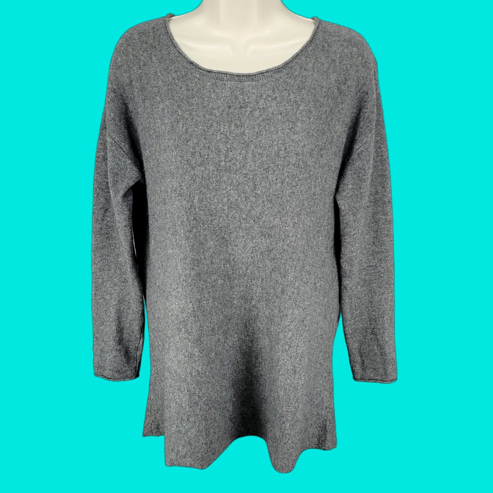 Vintage Caslon 100% Cashmere Lightweight Pullover Sweater Womens M Gray Size M / US 6-8 / IT 42-44 - 1 Thumbnail